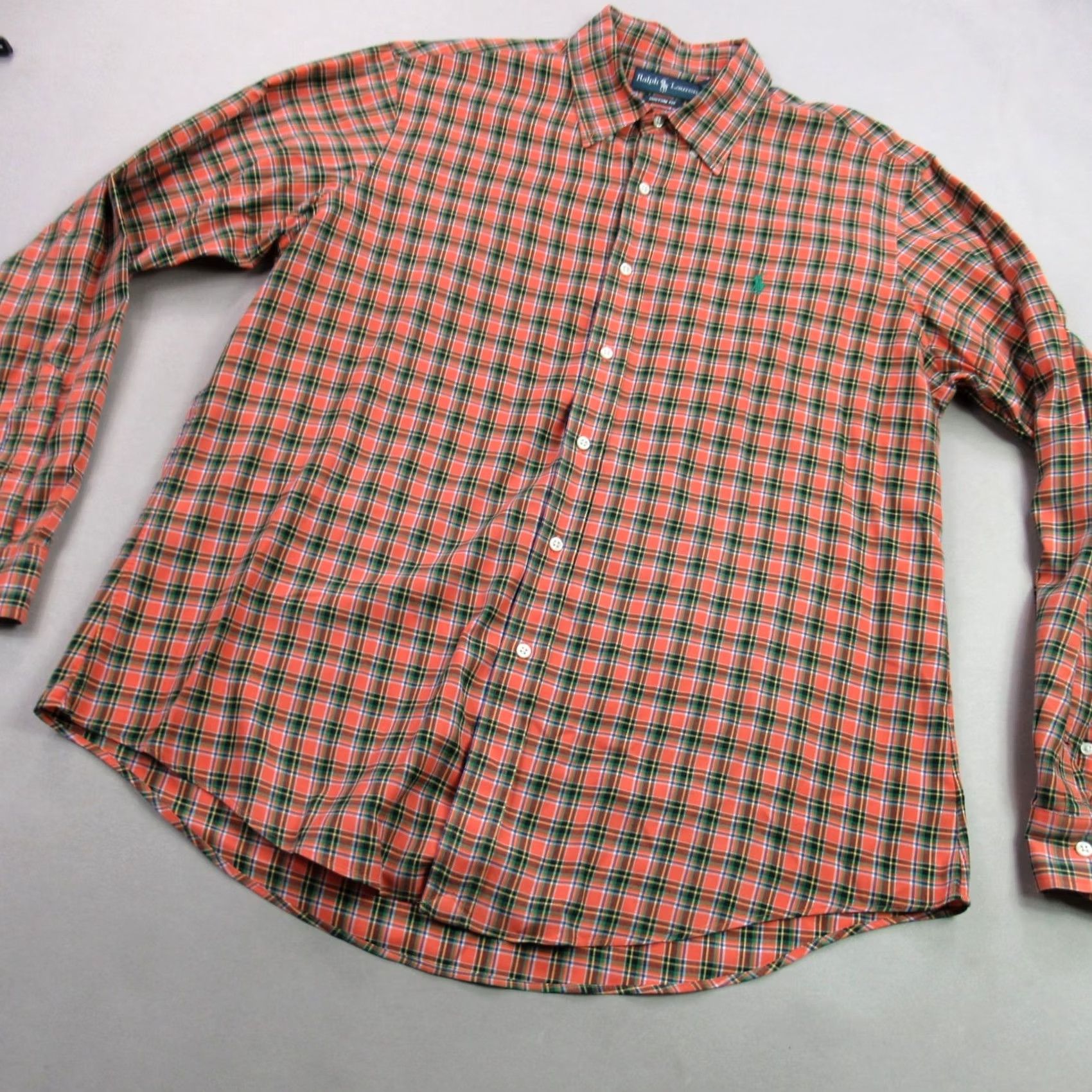 Polo Ralph Lauren Ralph Lauren Shirt Mens XL Long Sleeve Button Front Plaid Shirt Button-Up Classic Casual Mens XL Plaid Ralph Lauren Size US XL / EU 56 / 4 - 2 Thumbnail
