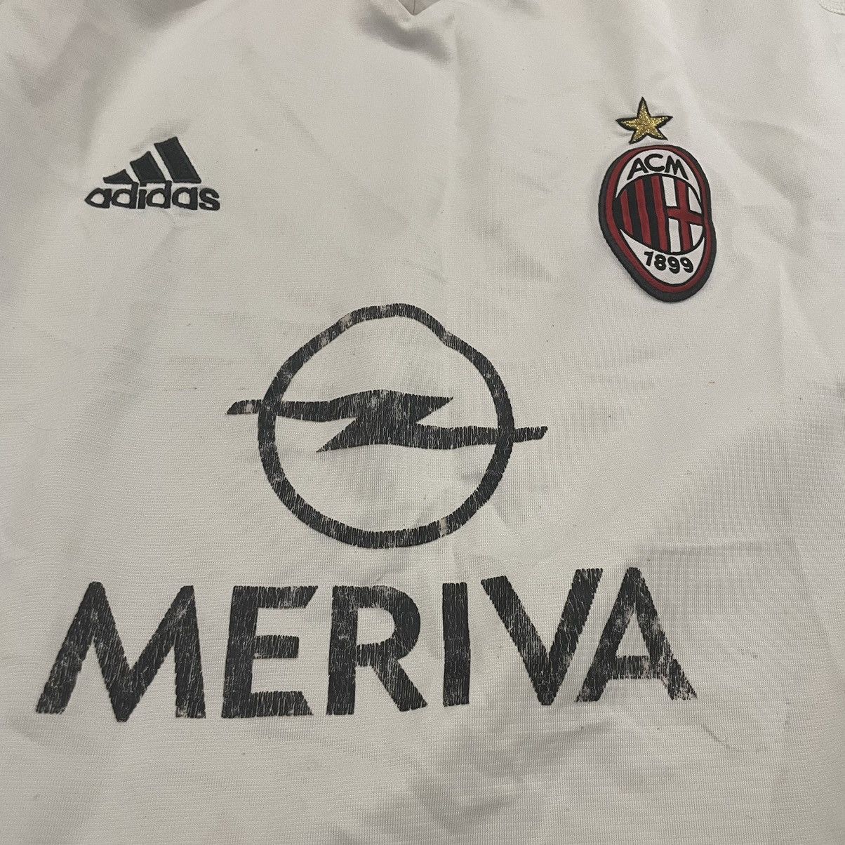 Adidas MERIVA AC MILAN adidas 90s jersey 2003-2004 tee shirt Size US XL / EU 56 / 4 - 7 Thumbnail
