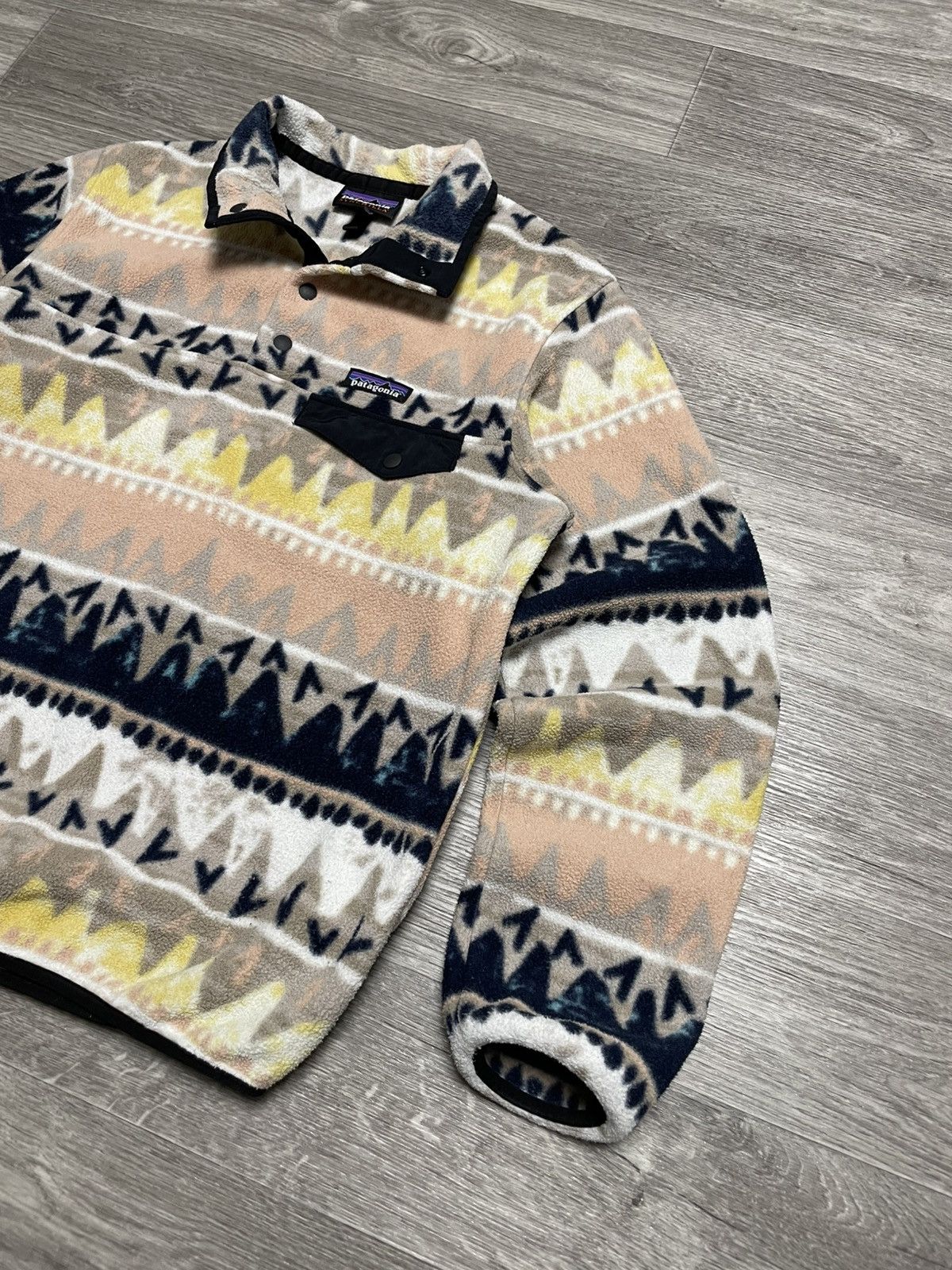 Patagonia Vintage Patagonia Synchilla Aztec Fleece Snap T Pullover Size US S / EU 44-46 / 1 - 5 Thumbnail