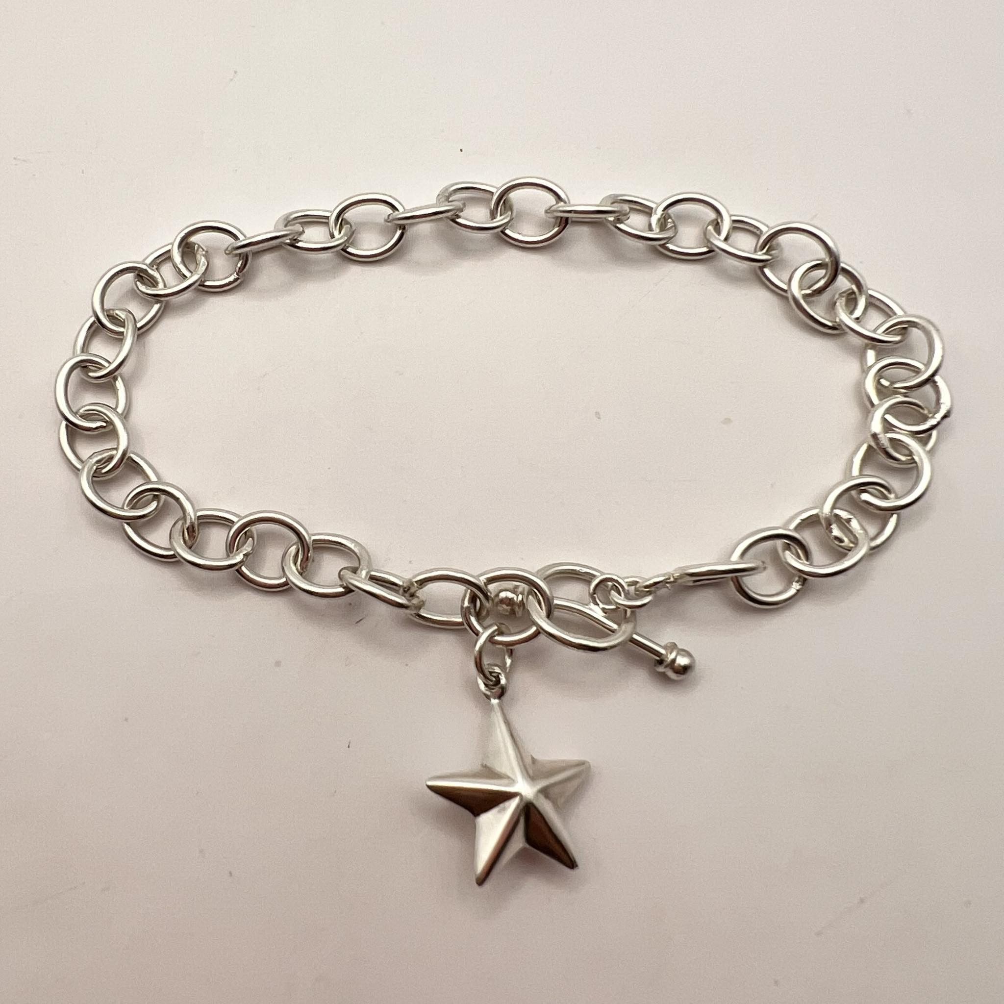 Vintage Sterling Silver 925 Chain Bracelet Marked 10 gr