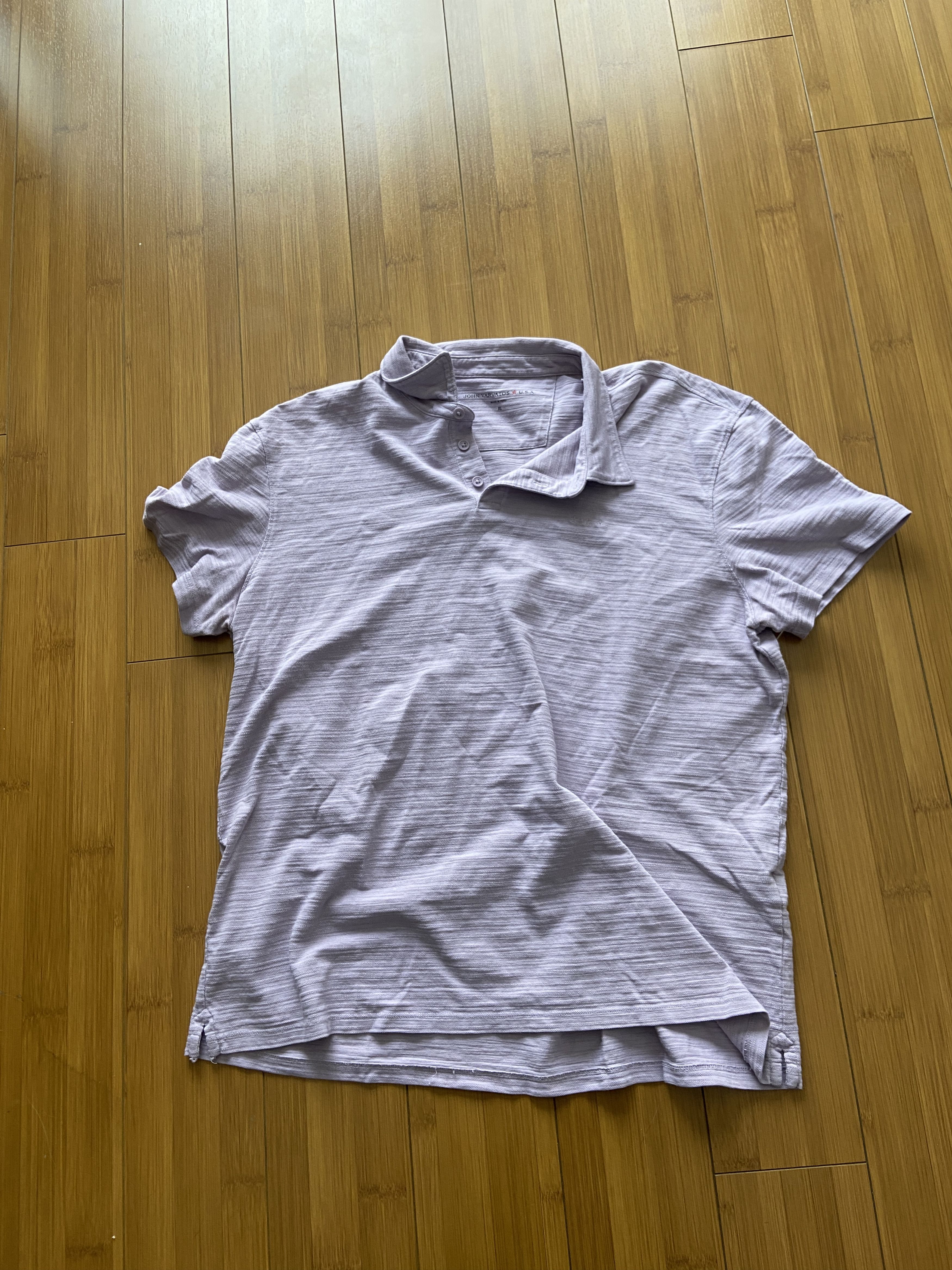 John Varvatos John Varvatos Lilac Purple Polo Shirt Cotton Men's Large Size US L / EU 52-54 / 3 - 1 Thumbnail