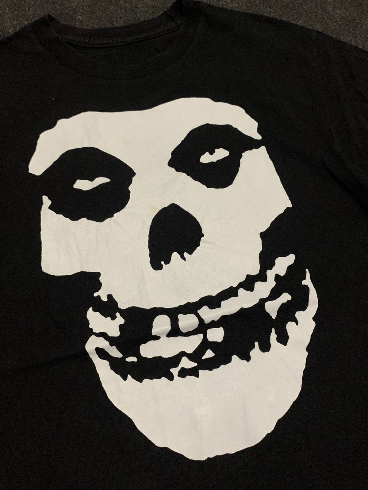 Band Tees Vintage Misfits The Fiend Skull Logo T-Shirt - Black Size US M / EU 48-50 / 2 - 4 Thumbnail