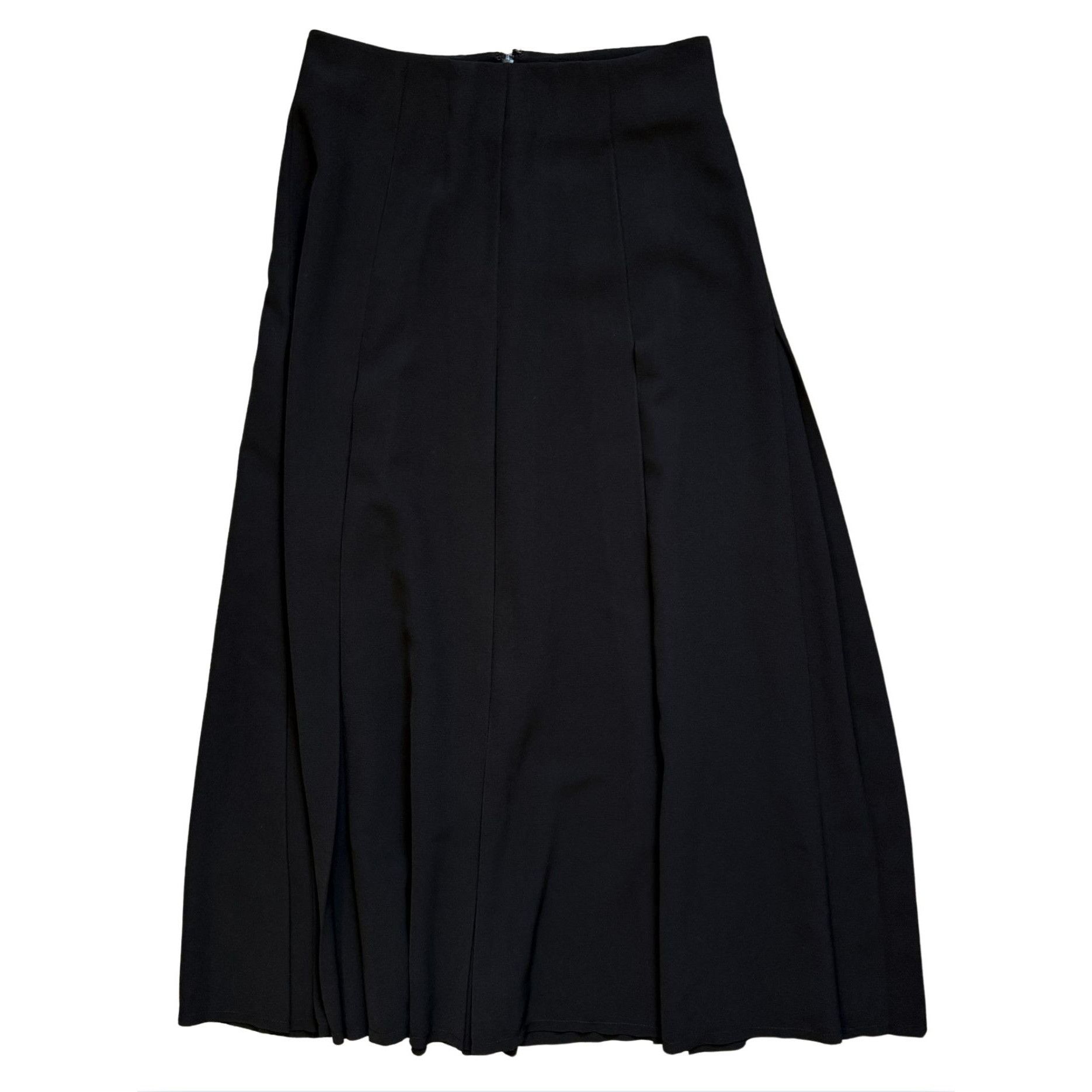 Other Harris Tapper Ava Skirt Black Drape Suiting NWT $629 6 Size 28" / US 6 / IT 42 - 2 Thumbnail