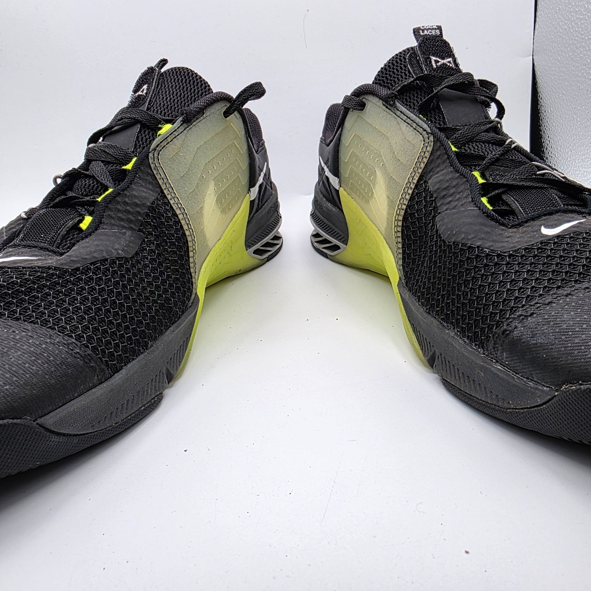 Nike Nike Metcon 7 Black White Volt Iron Gray Mens Size 14 Athlet Size US 14 / EU 47 - 3 Thumbnail