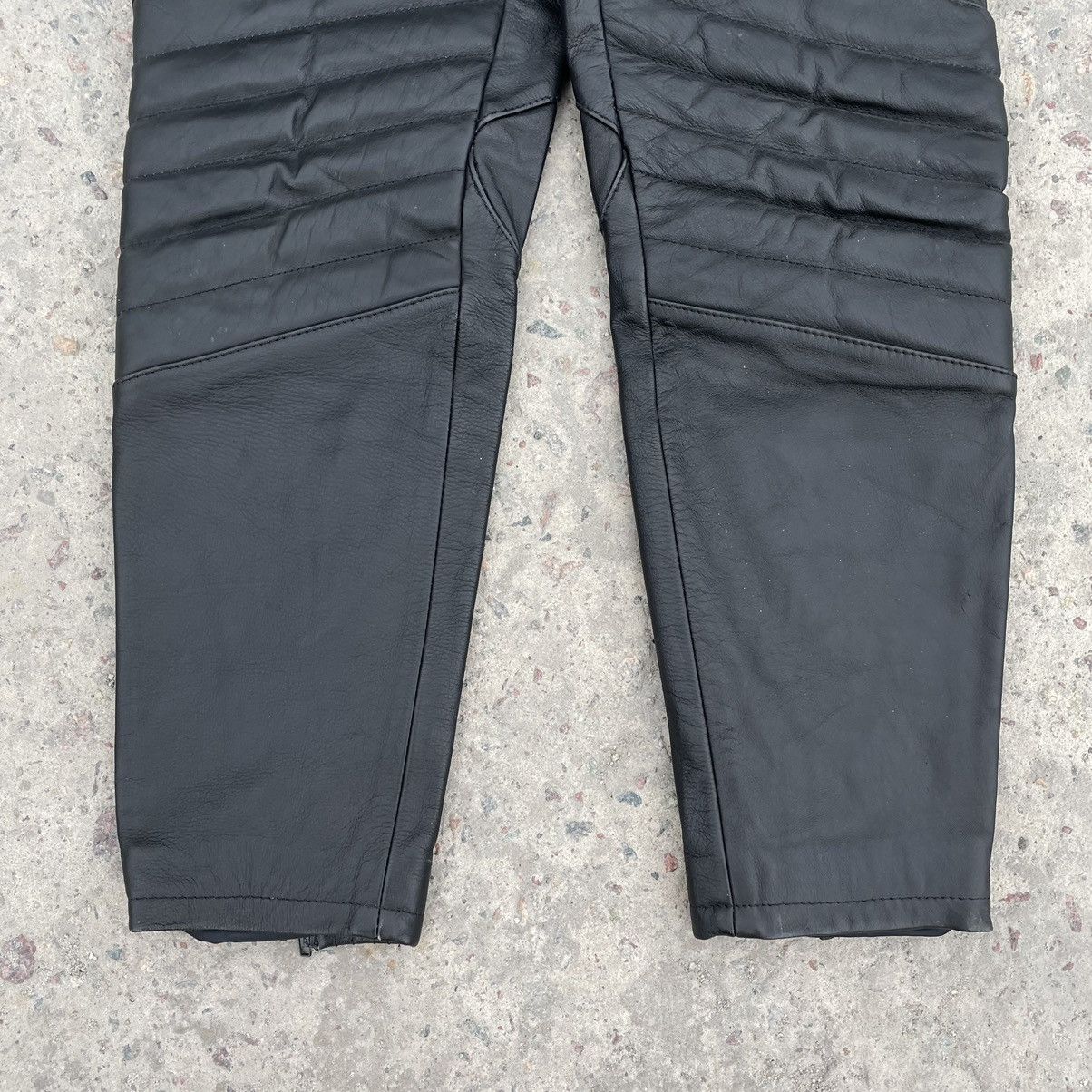 Other Vintage Moto Leather Pants 52 Y2K 90s USA Japan Style Size US 29 - 3 Thumbnail