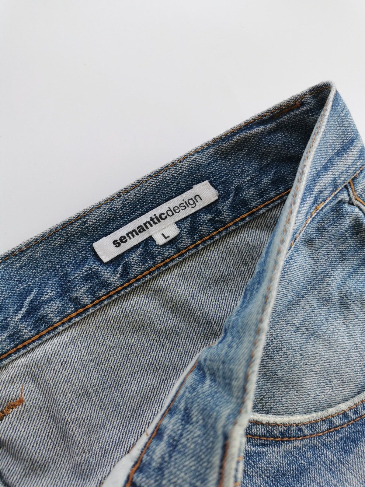 semanticdesign Semanticdesign Reworked Repair Ankle Jeans Size US 33 - 9 Thumbnail