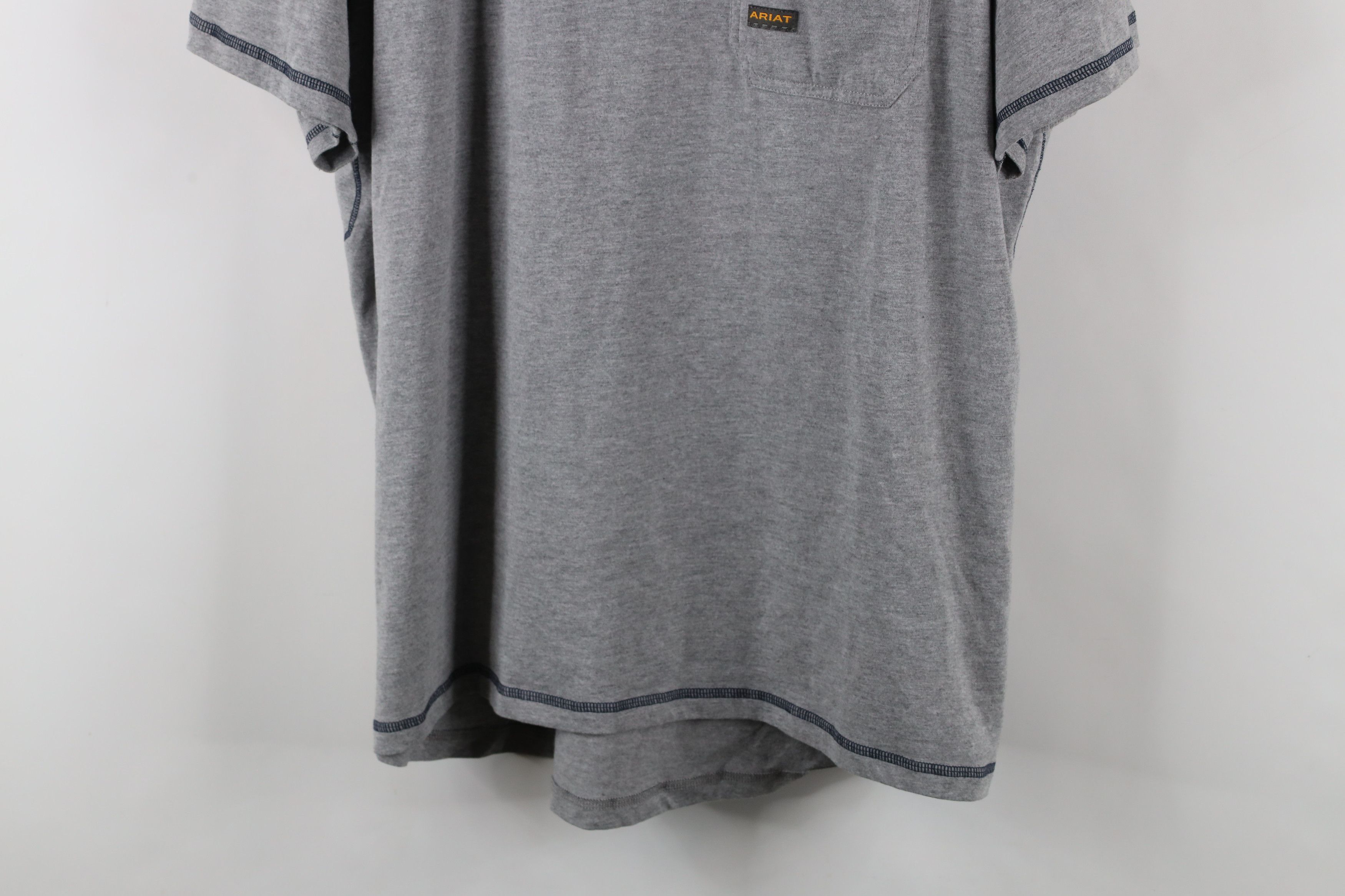 Ariat × Vintage Ariat Rebar Heavyweight Workwear Pocket T-Shirt Gray Size US XXL / EU 58 / 5 - 3 Thumbnail