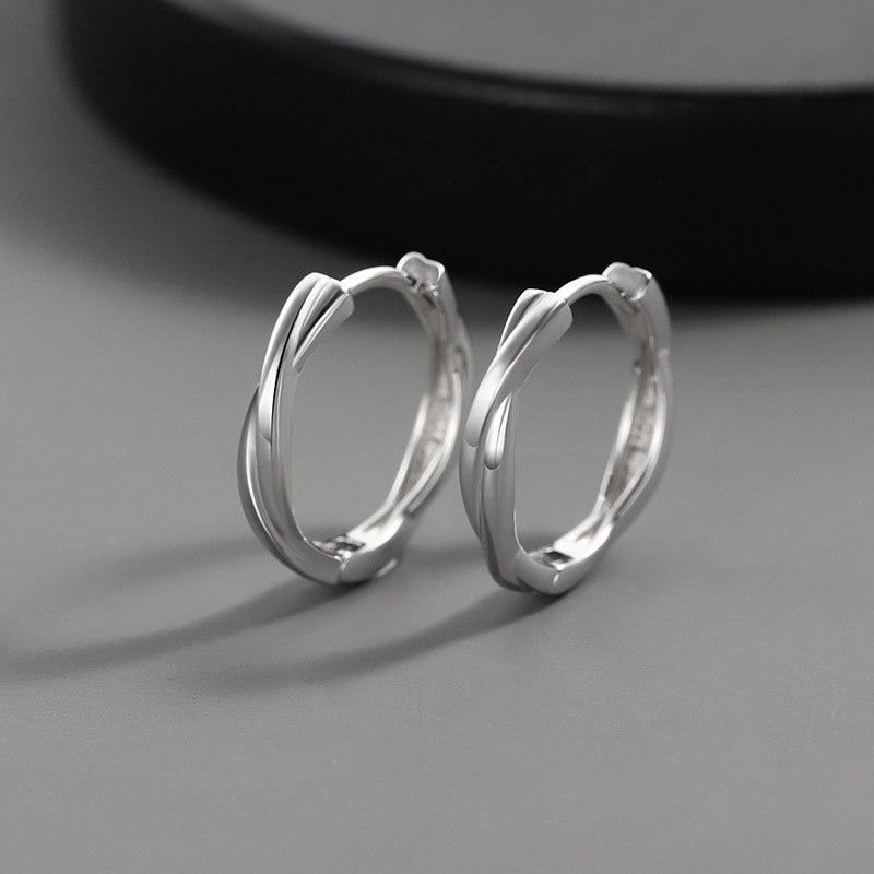 Jewelry × Sterling Silver Punk Earrings One Pairs Chrome Jewelry Size ONE SIZE - 6 Thumbnail