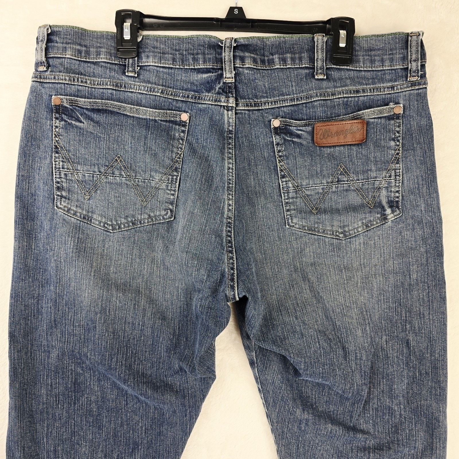 Wrangler Wrangler Retro Jeans Mens 38x32 Blue Medium Slim Straight Size US 38 / EU 54 - 8 Thumbnail