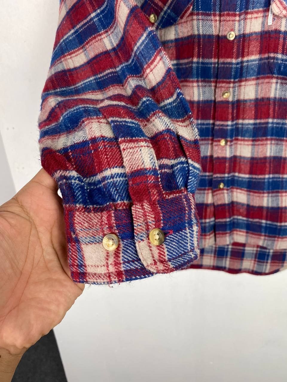 Flannel narcissus japanese brand wool flannel shirt nice design Size US L / EU 52-54 / 3 - 5 Thumbnail
