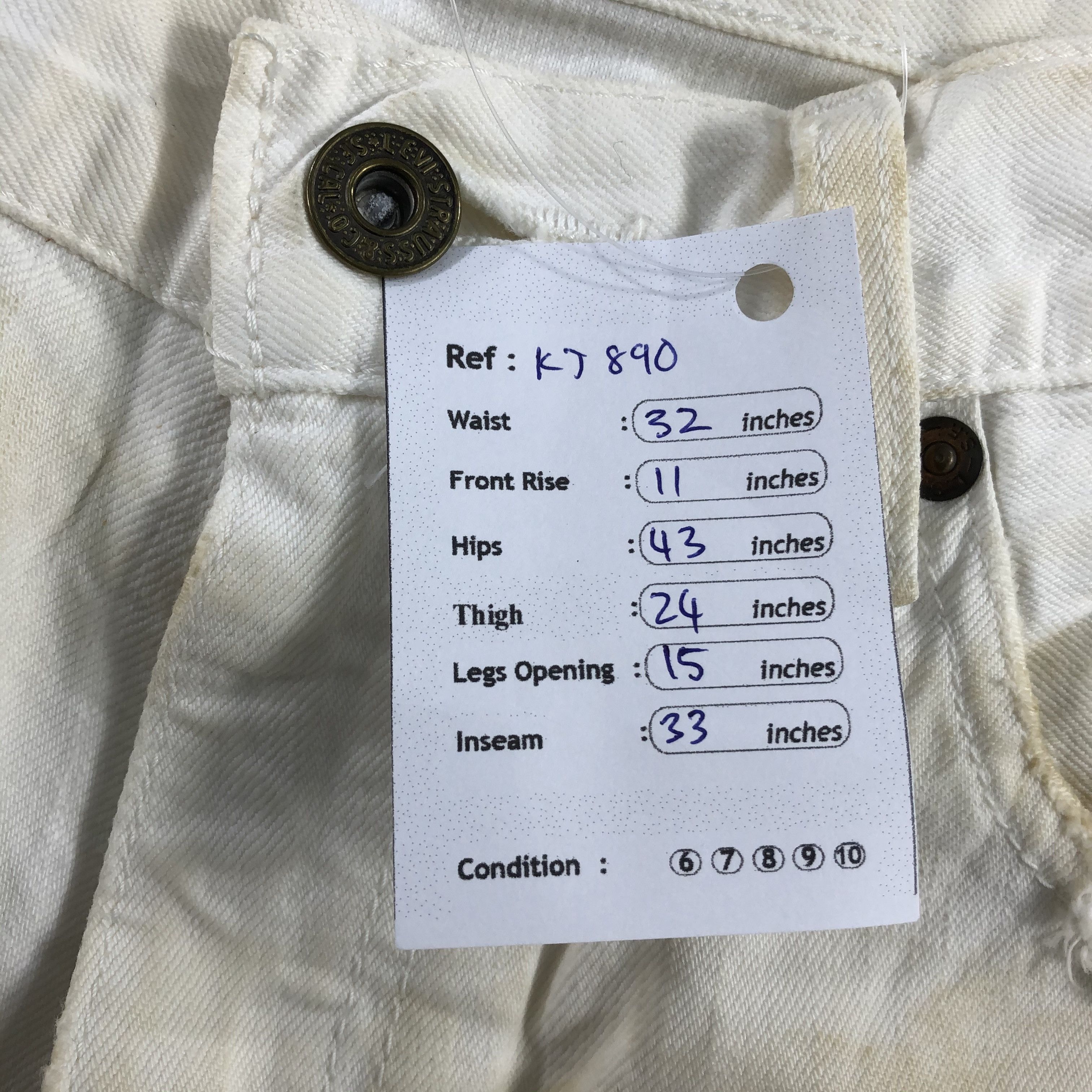 Levi's Vintage Levi's 502 Jeans Distress Dirty Wash Denim KJ890 Size US 32 / EU 48 - 17 Thumbnail