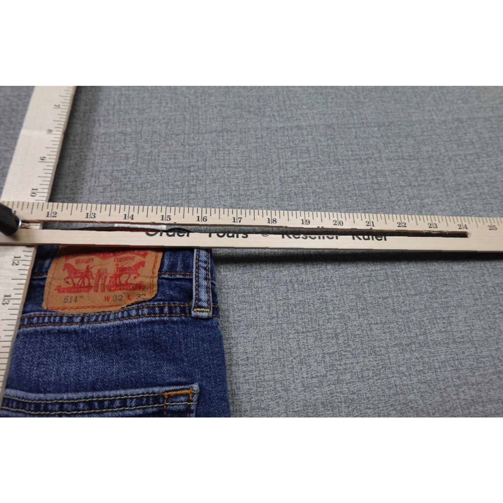 Levi's Levi's 514 Jeans Men 36x30 Blue Dark Wash Denim Stretch Comfort Slim Straight Size US 36 / EU 52 - 7 Thumbnail