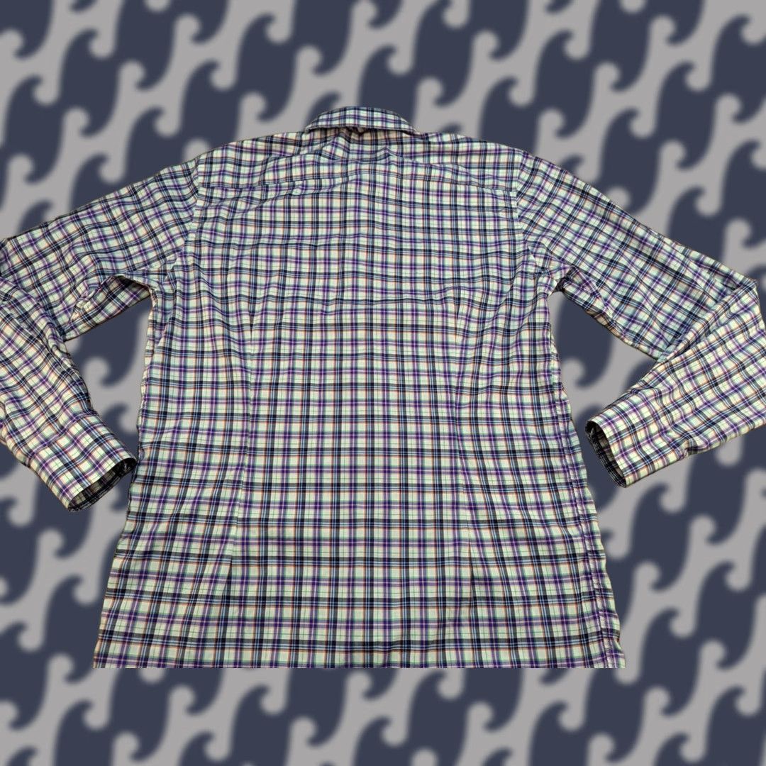 Eton VINTAGE ETON Cont emporary Button Up Shirt Mens Size 39 15.5 Long Sleeves Check Size US L / EU 52-54 / 3 - 1 Thumbnail