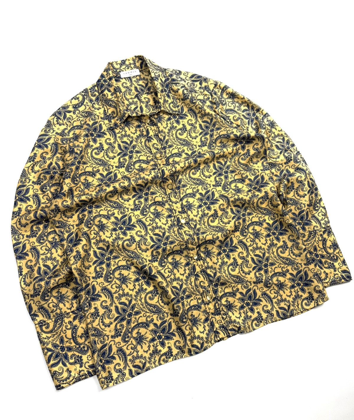 Sandro rare Sandro Paris 100% Silk Paisley Button Up Shirt Blouse Size L / US 10 / IT 46 - 6 Thumbnail
