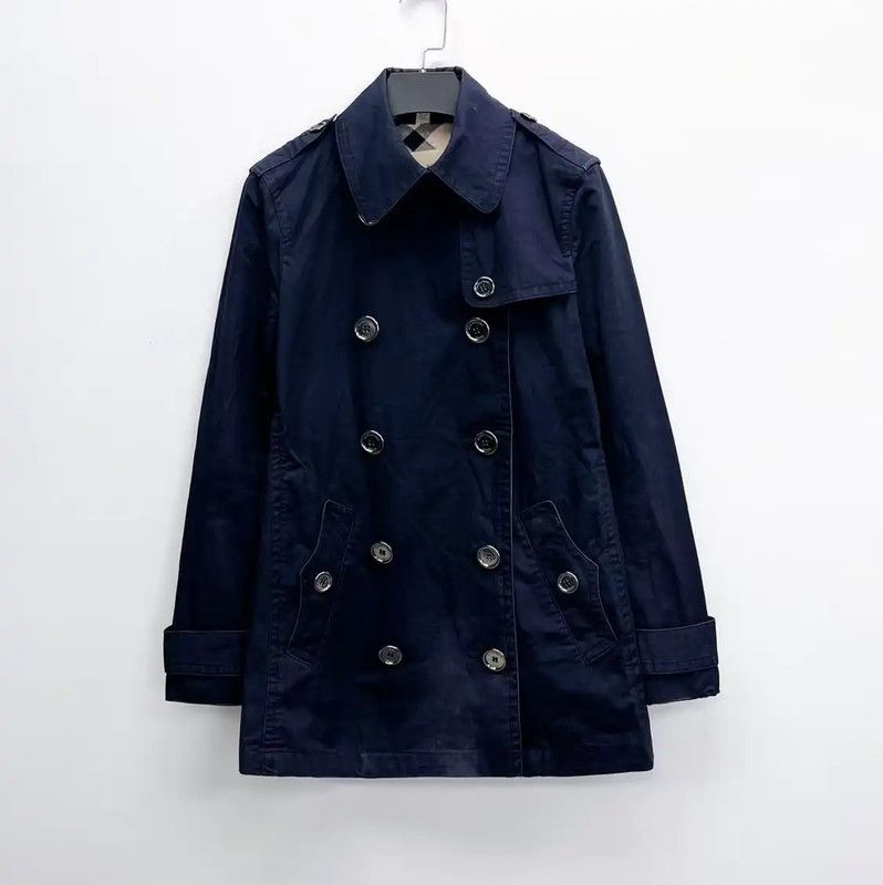 Burberry Burberry Deep Blue Cotton Trench Coat for Women Size M / US 6-8 / IT 42-44 - 1 Thumbnail
