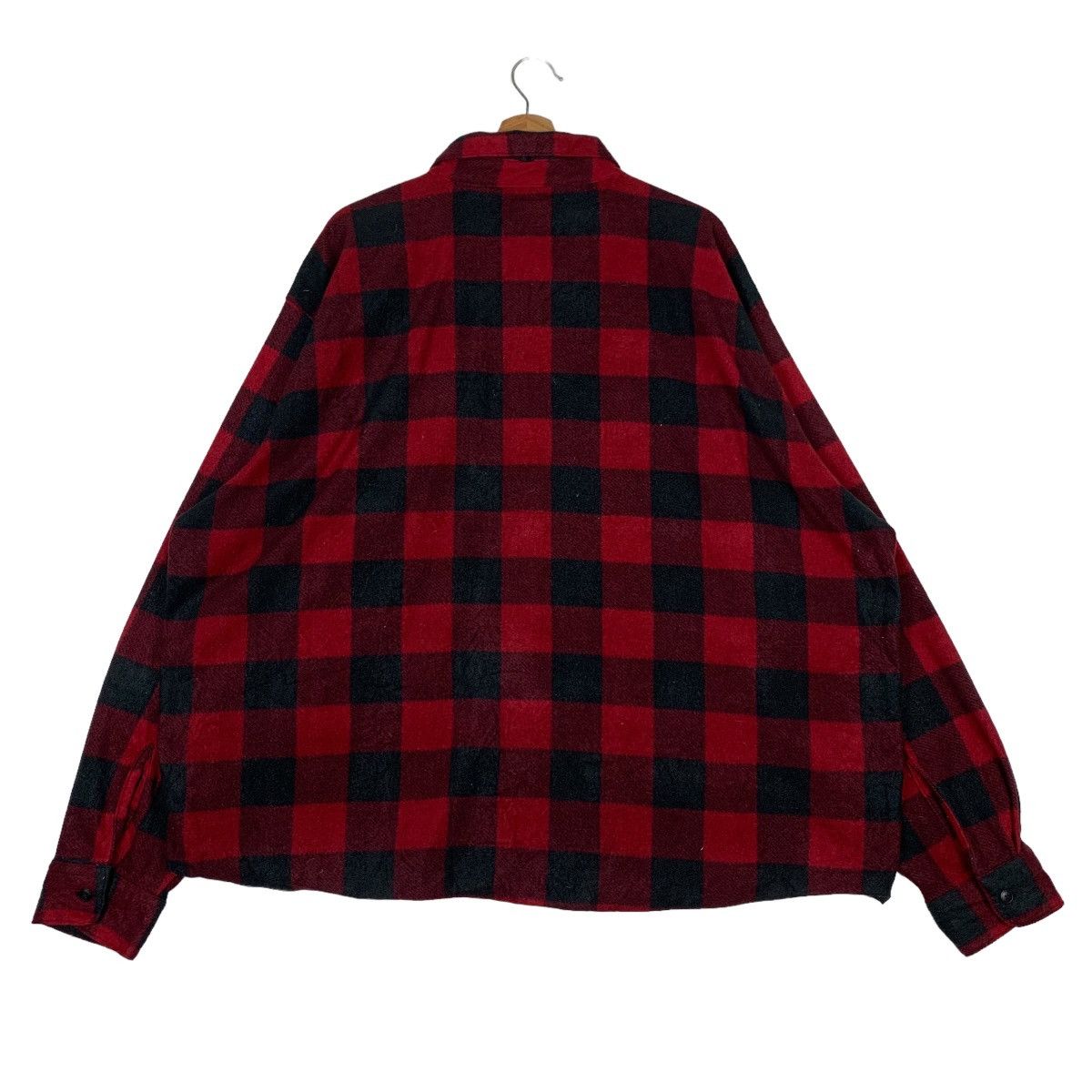Wrangler WRANGLER Checked Flannel Plaid Button Up Shirt #0417-C19 Size US XXL / EU 58 / 5 - 7 Thumbnail