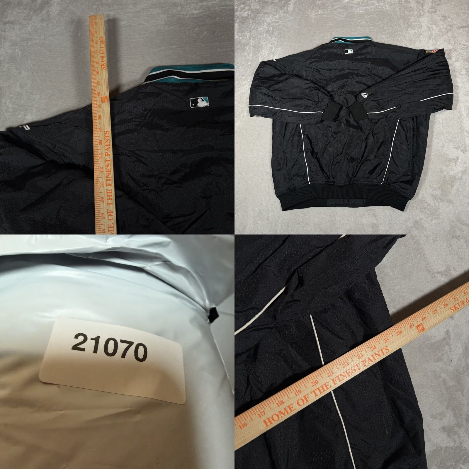 MLB VINTAGE Majestic Florida Marlins Jacket Bomber Mens XXL Black MLB Full Zip Size US XXL / EU 58 / 5 - 8 Thumbnail