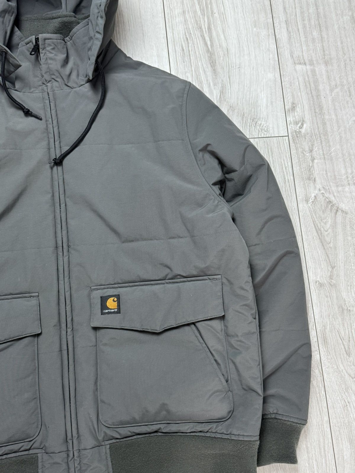 Carhartt × Vintage Carhartt Vintage Puffer Jacket Bomber Ma 1 Center Logo Y2K Size US XL / EU 56 / 4 - 2 Thumbnail