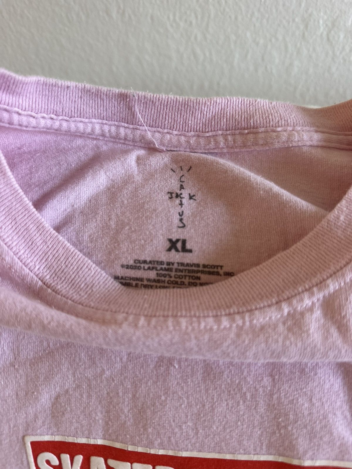 Travis Scott Travis Scott No Loitering Skateboarding Pink Tee size XL Size US XL / EU 56 / 4 - 5 Thumbnail