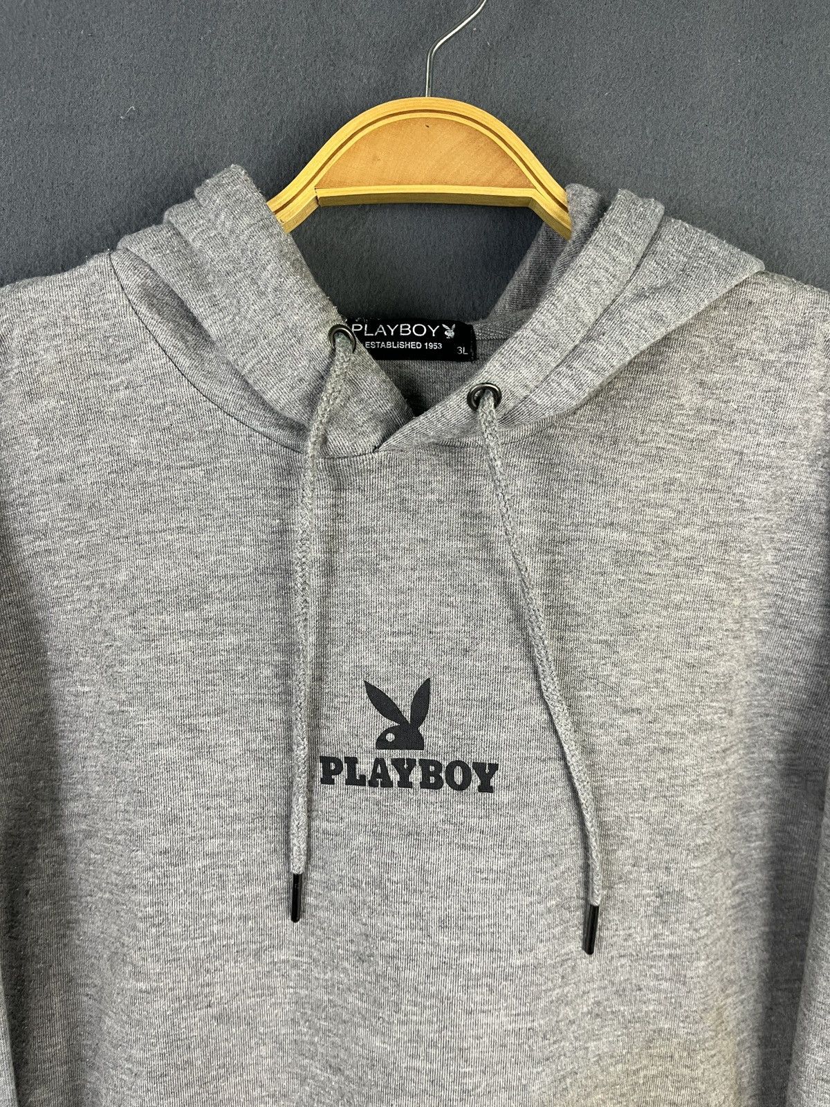 Playboy × Vintage Vintage 90s Playboy Bunny Logo Spell Out Backhit Hoodie Size US XXL / EU 58 / 5 - 4 Thumbnail