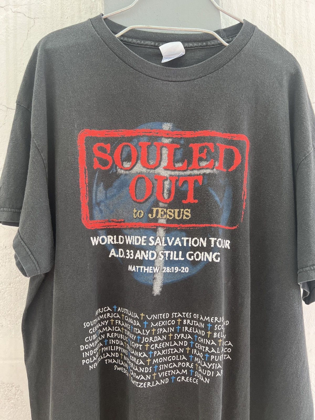 Vintage Vintage Y2K Souled Out to Jesus God Bible Holy Tour XL Faded Size US XL / EU 56 / 4 - 2 Thumbnail