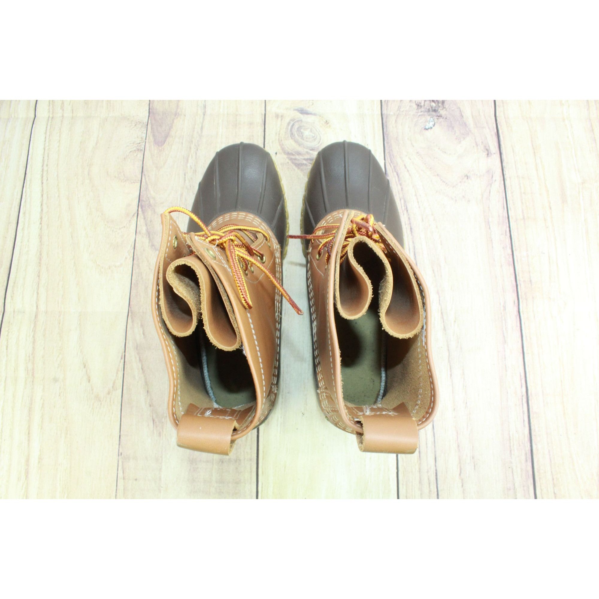 L.L. Bean × Leather LL Bean Women's Leather Insulated Mid Calf Duck Boots Size US 8 / IT 38 - 7 Thumbnail