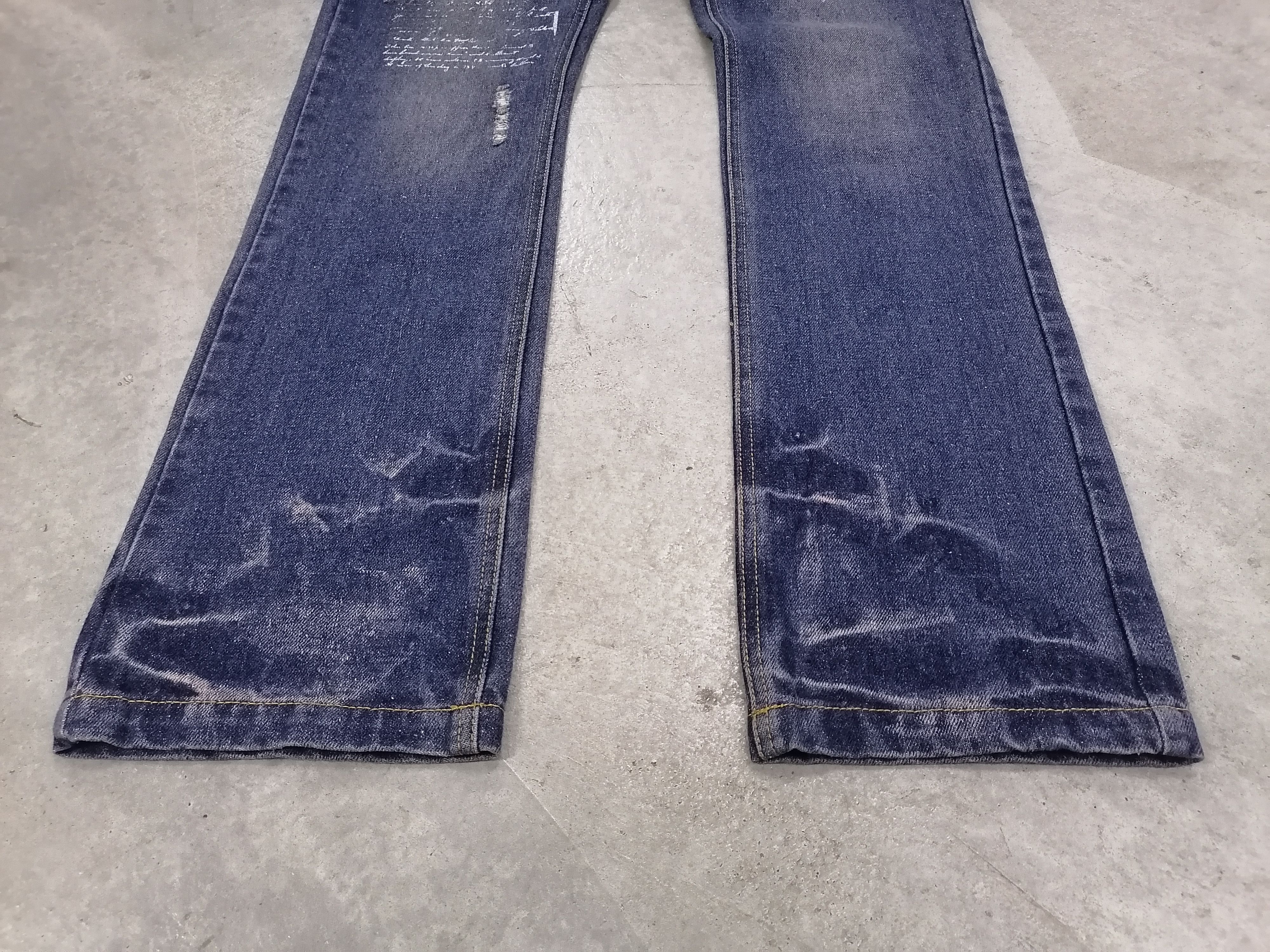 14th Addiction × In The Attic × Le Grande Bleu (L.G.B.) In The Attic Illustration Denim Pants Size US 31 - 3 Thumbnail