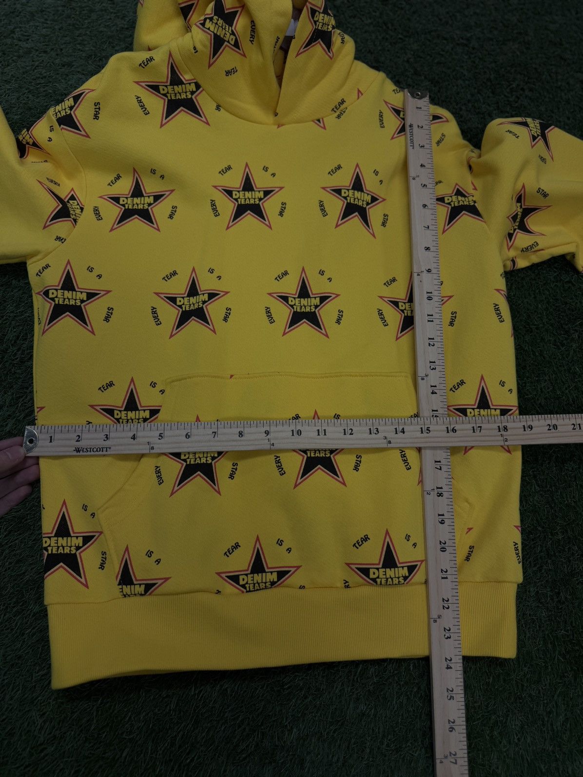 DENIM TEARS Denim Tears Star Yellow Hoodie Size Small (NEW) Size US S / EU 44-46 / 1 - 8 Thumbnail