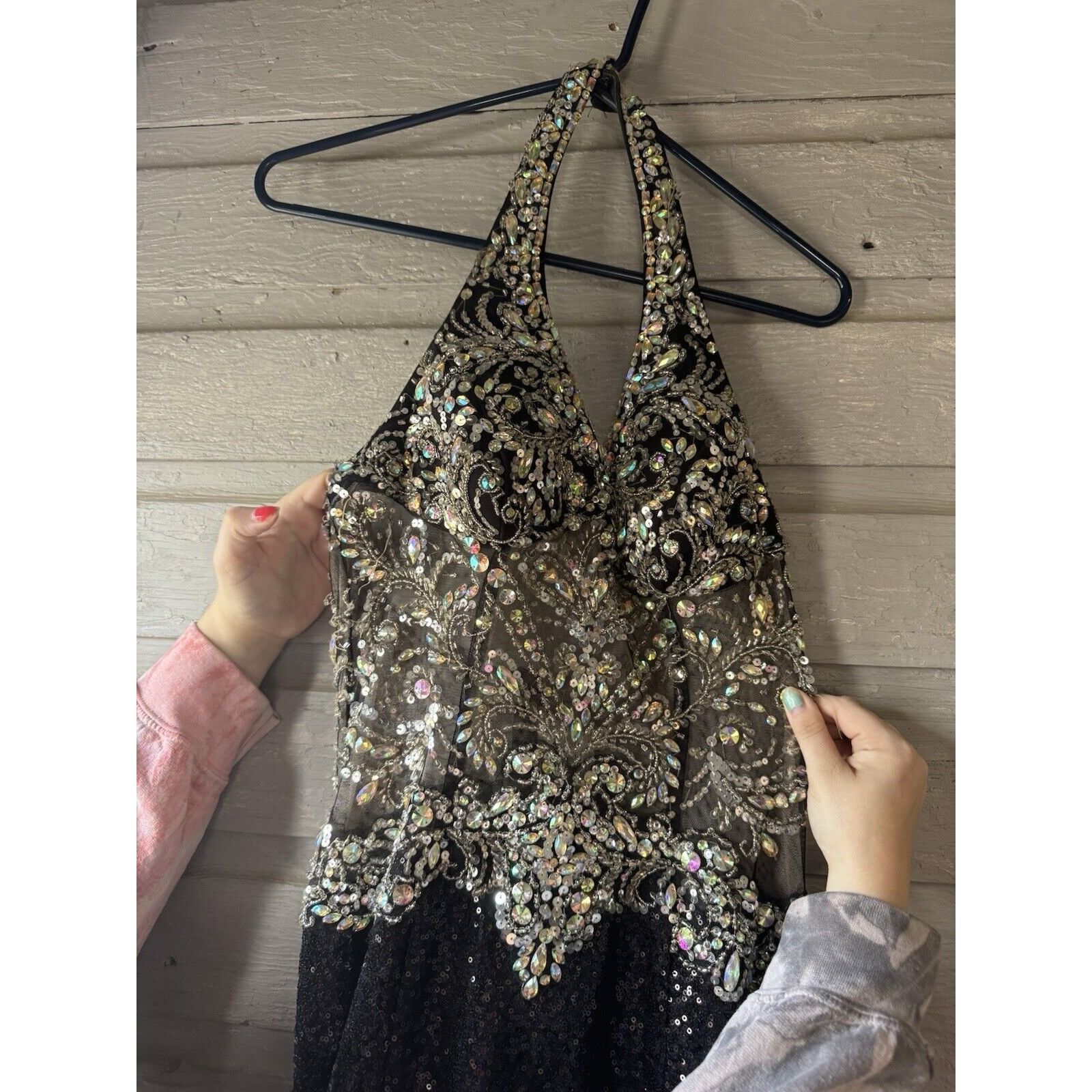 Other Anjali dress Ball Grown Black And Beaded Size 6 Size M / US 6-8 / IT 42-44 - 1 Thumbnail