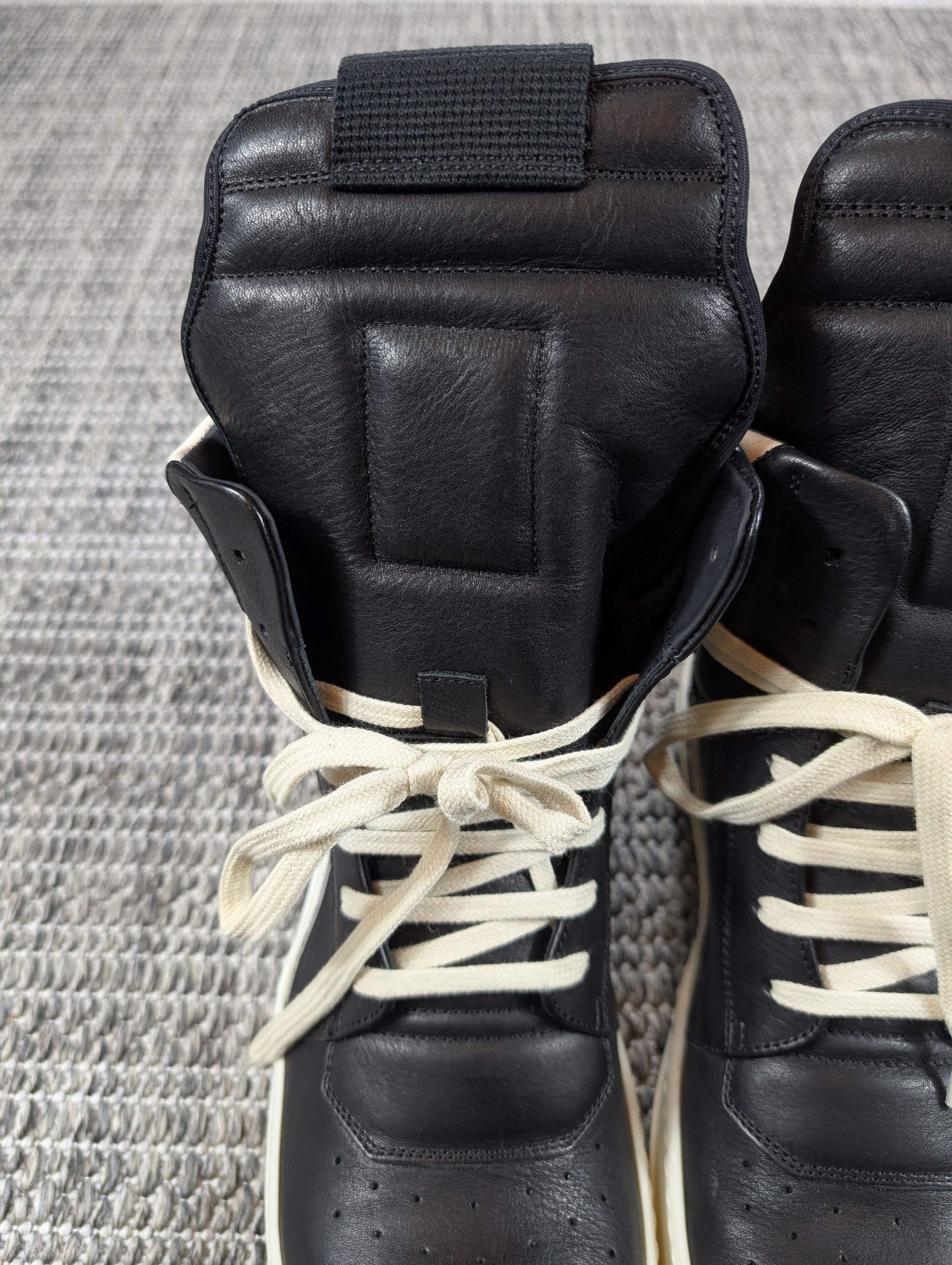 Rick Owens Rick Owens Mainline Geobasket Black / White Milk Size US 8.5 / EU 41-42 - 5 Thumbnail