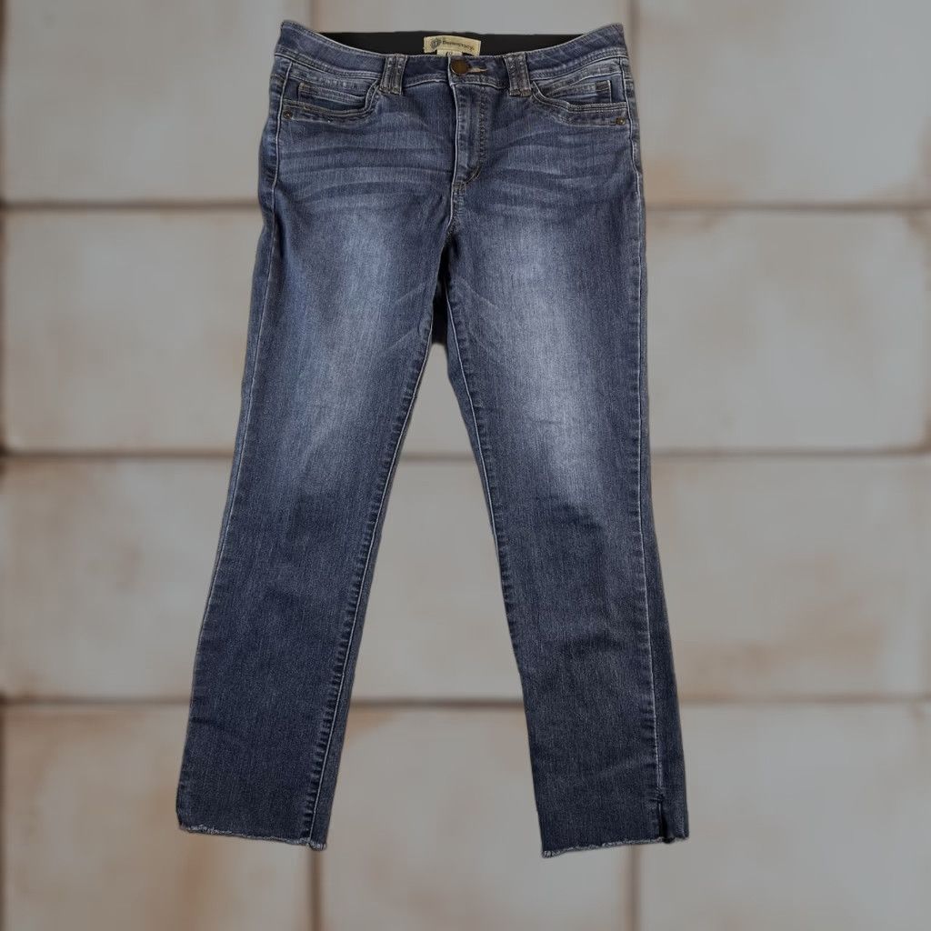 Vintage Democracy Jeans Women's 10 Blue City Preppy Straight Jeans with Stretch, Mid Rise, Button Zip, Pockets, Inseam See Images Size 32" / US 10 / IT 46 - 1 Thumbnail