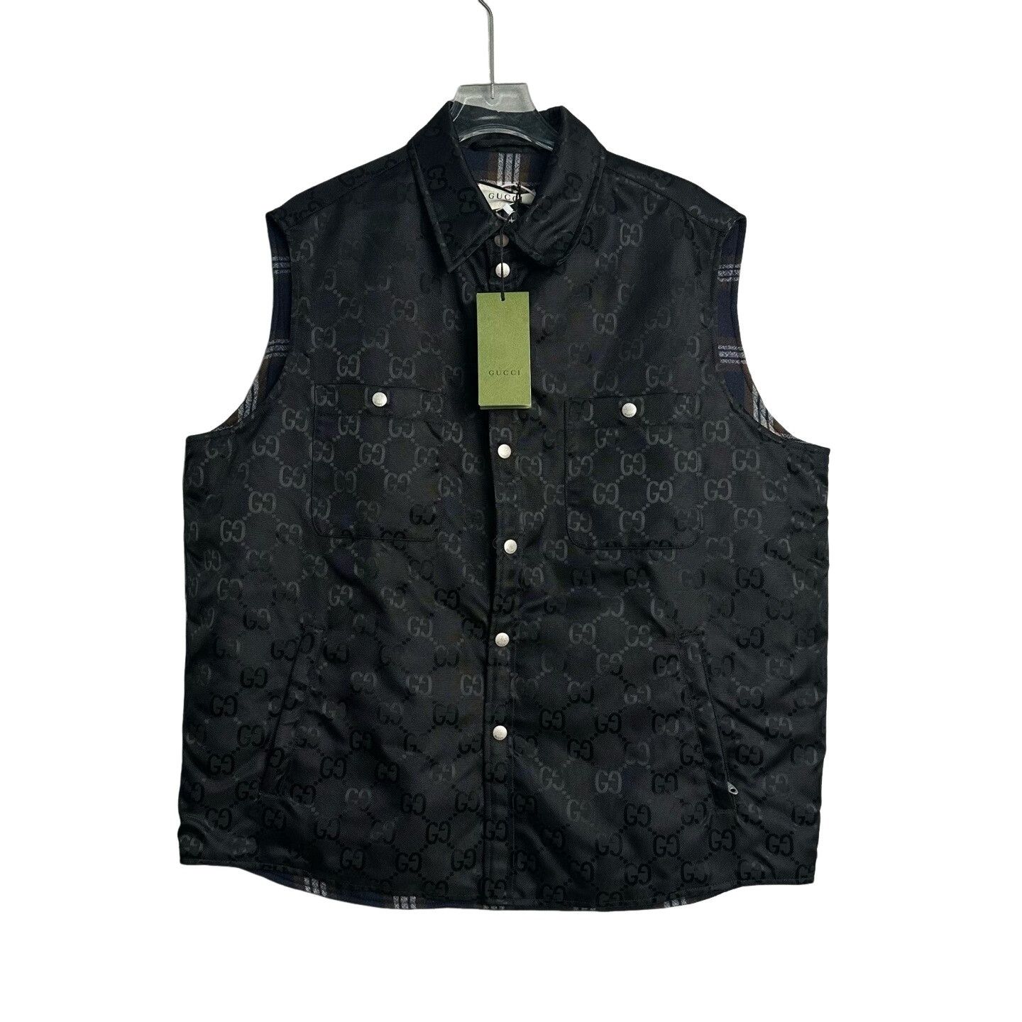 Gucci Gucci Monogram GG Jacquard Vest 48 Size US M / EU 48-50 / 2 - 1 Thumbnail