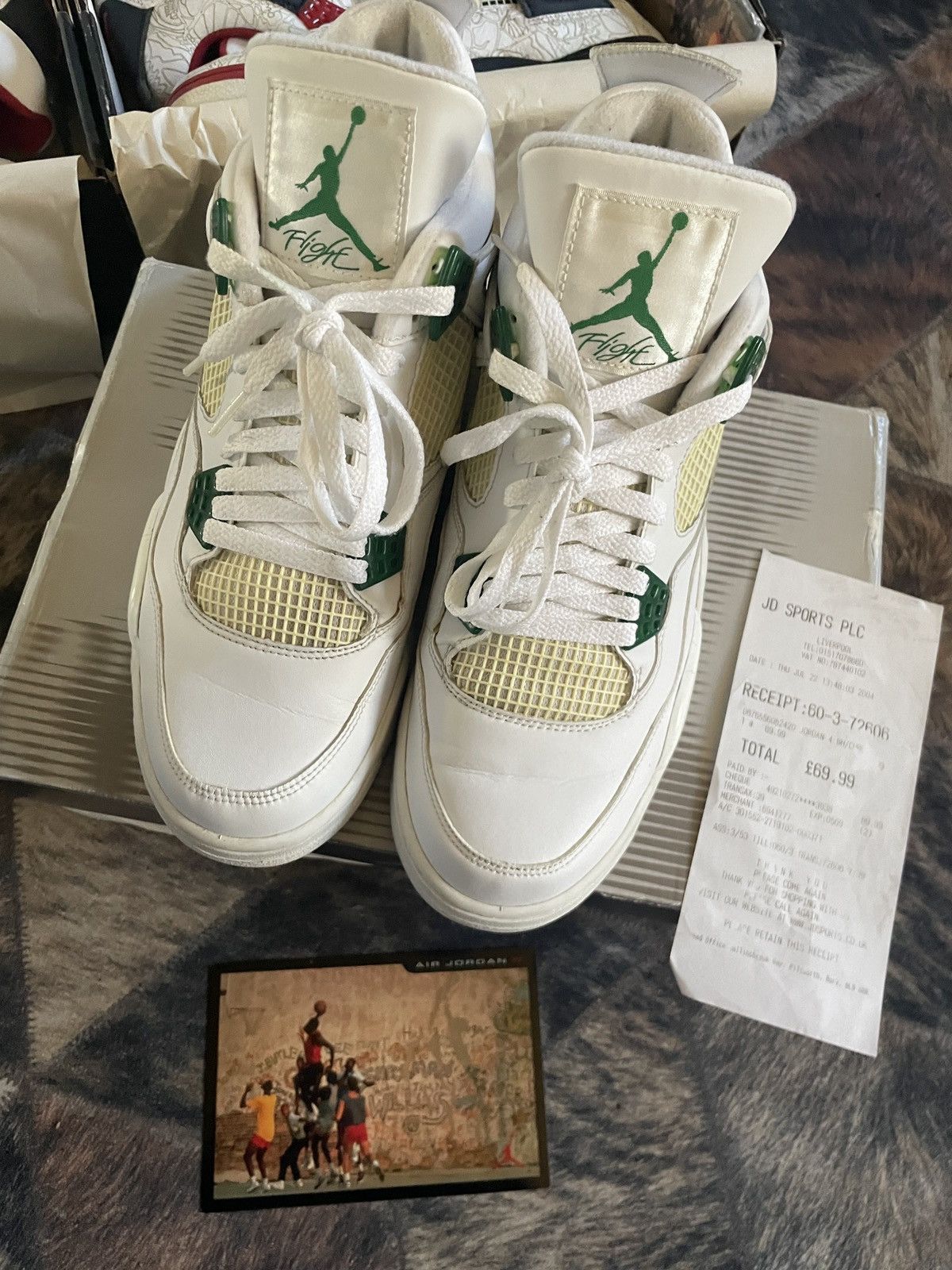 Jordan Brand Nike air jordan 4 retro classic green 2004 OG 44 1 3 5 maya Size US 10 / EU 43 - 2 Thumbnail