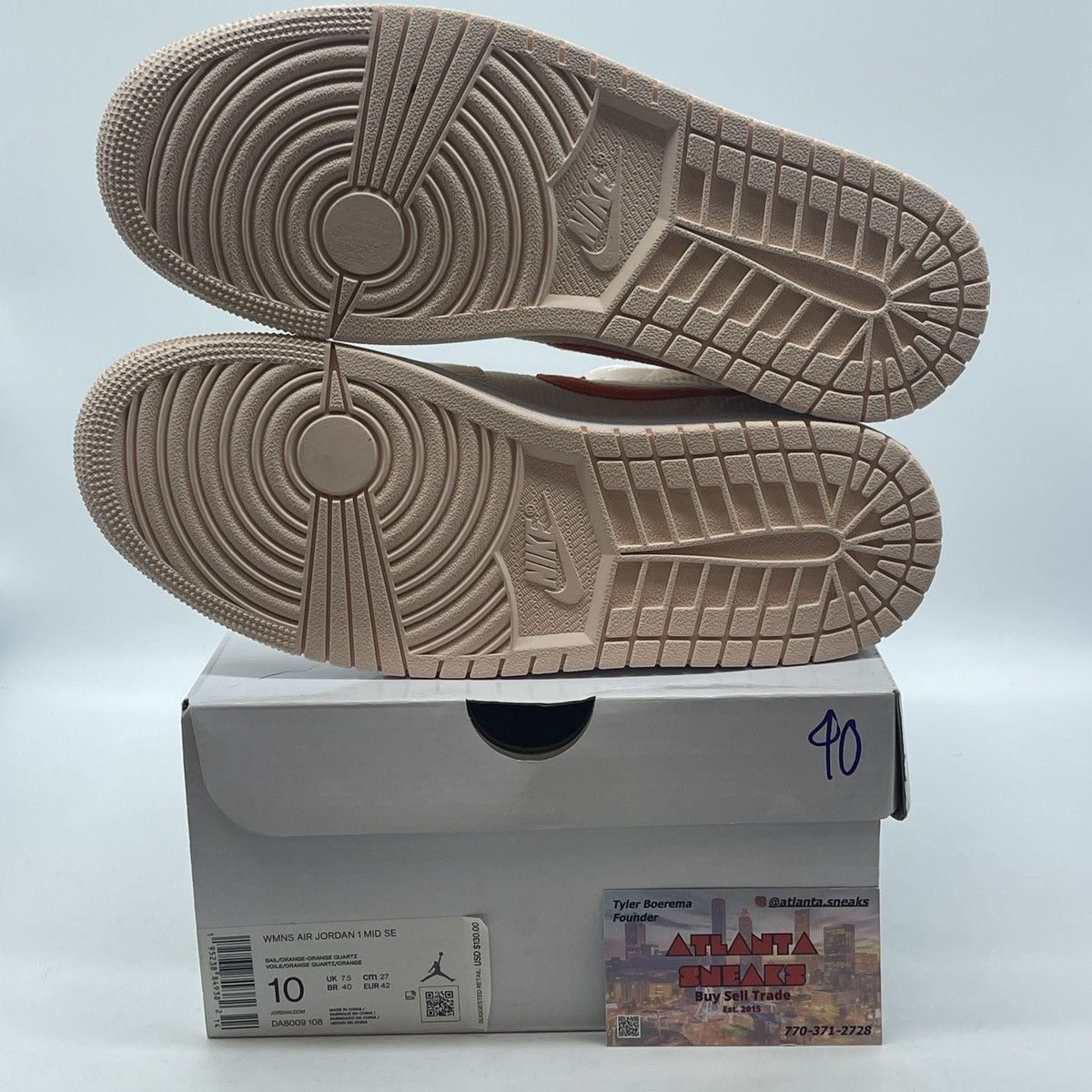 Nike Air Jordan 1 mid SE corduroy Size US 10 / IT 40 - 7 Thumbnail