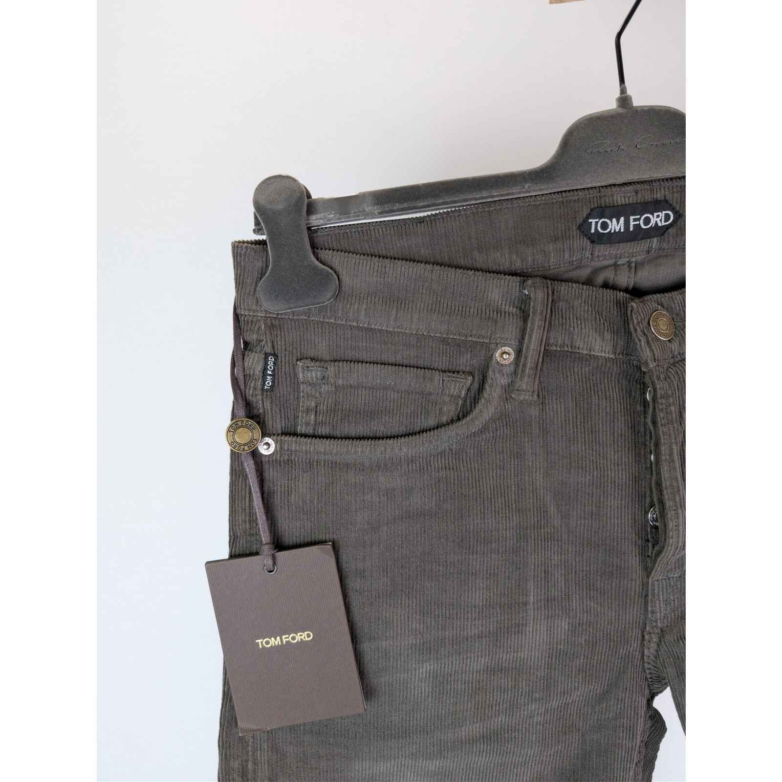 Tom Ford o1rshd1 Slim Fit Denim Jeans in Charcoal Size US 32 / EU 48 - 6 Thumbnail