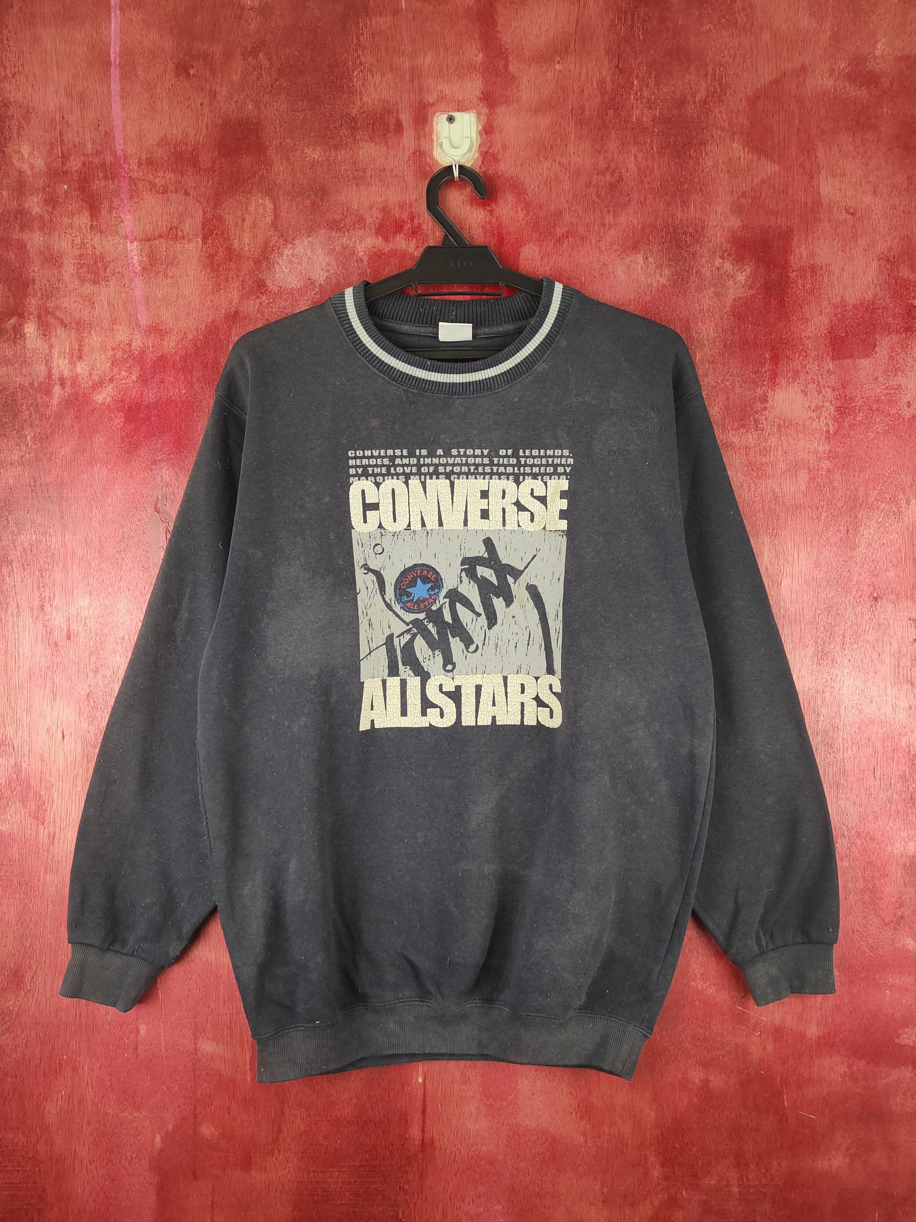 Converse Converse vintage Dark Blue Faded Sweatshirts #S1554 Size US M / EU 48-50 / 2 - 1 Thumbnail