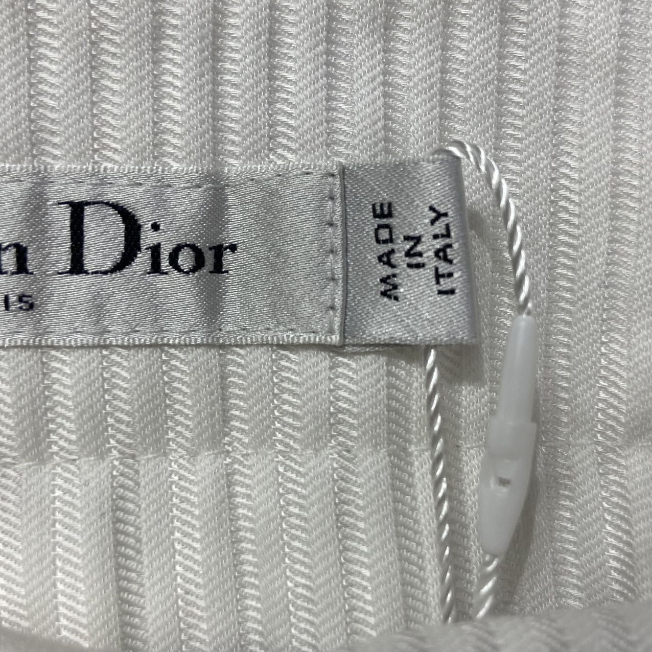 Dior Dior White Silk Wide-Leg Women Casual Pants K26WX Size 24" / US 00 / IT 34 - 6 Thumbnail