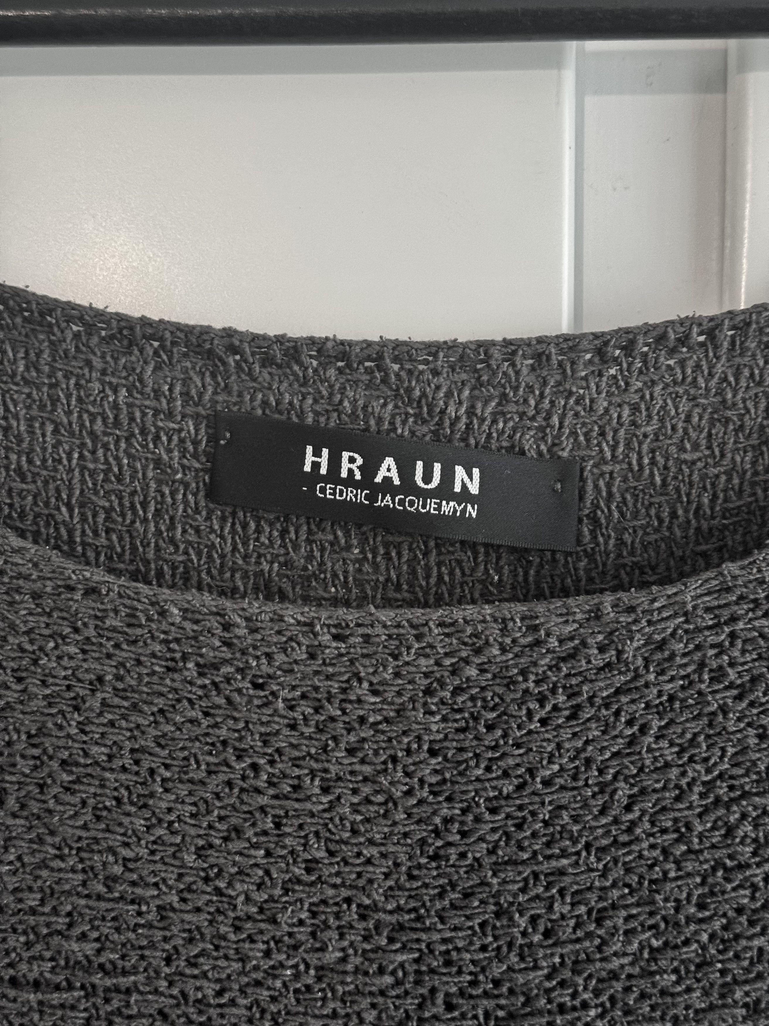 Cedric Jacquemyn HRAUN 100% Silk Loose Knit Sweater Gray, Cedric Jacquemyn Size US M / EU 48-50 / 2 - 5 Thumbnail