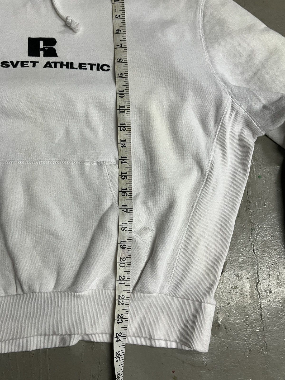 Gosha Rubchinskiy RASSVET ATHLETIC Russell x Gosha Oversized Boxy Hoodie Size US L / EU 52-54 / 3 - 11 Thumbnail