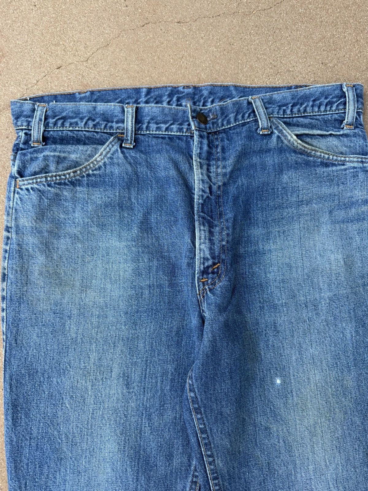 Levi's Vtg 70’s Levi’s 646 Orange Tab Bellbottom Flare Jeans 37x28 Size US 37 - 4 Thumbnail