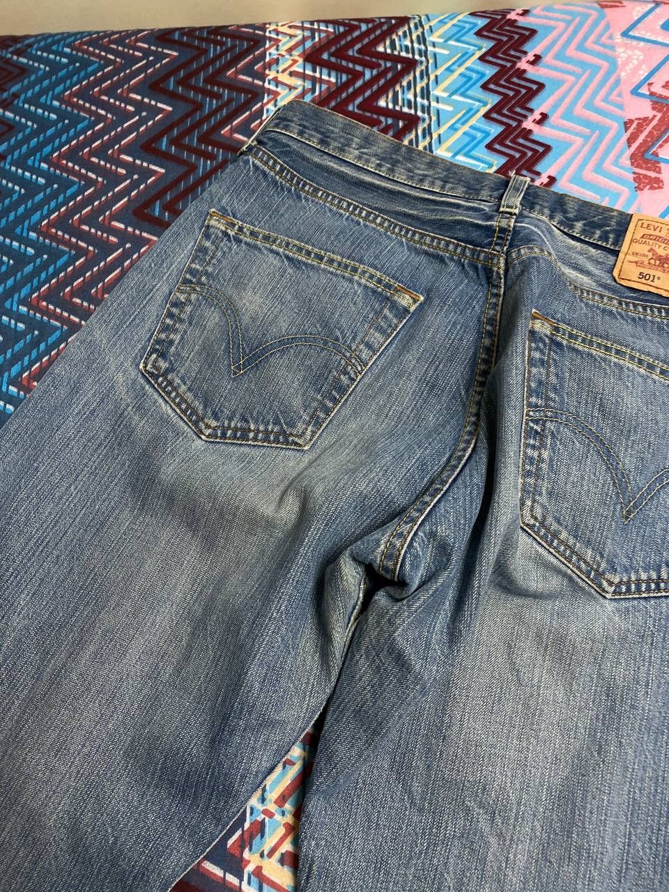 Levi's × Vintage VINTAGE Y2K LEVI'S 501 DARK WASH DENIM JEANS Size US 32 / EU 48 - 5 Thumbnail