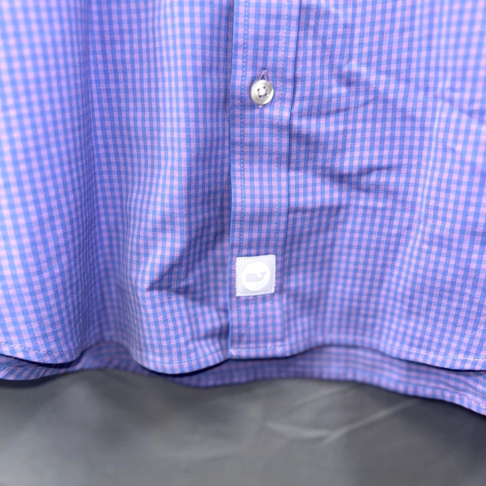 Vineyard Vines Vineyard Vines Shirt Mens Large Purple Gingham Performance Classic Fit Murray Button-Up Long Sleeve Mens Size US L / EU 52-54 / 3 - 5 Thumbnail