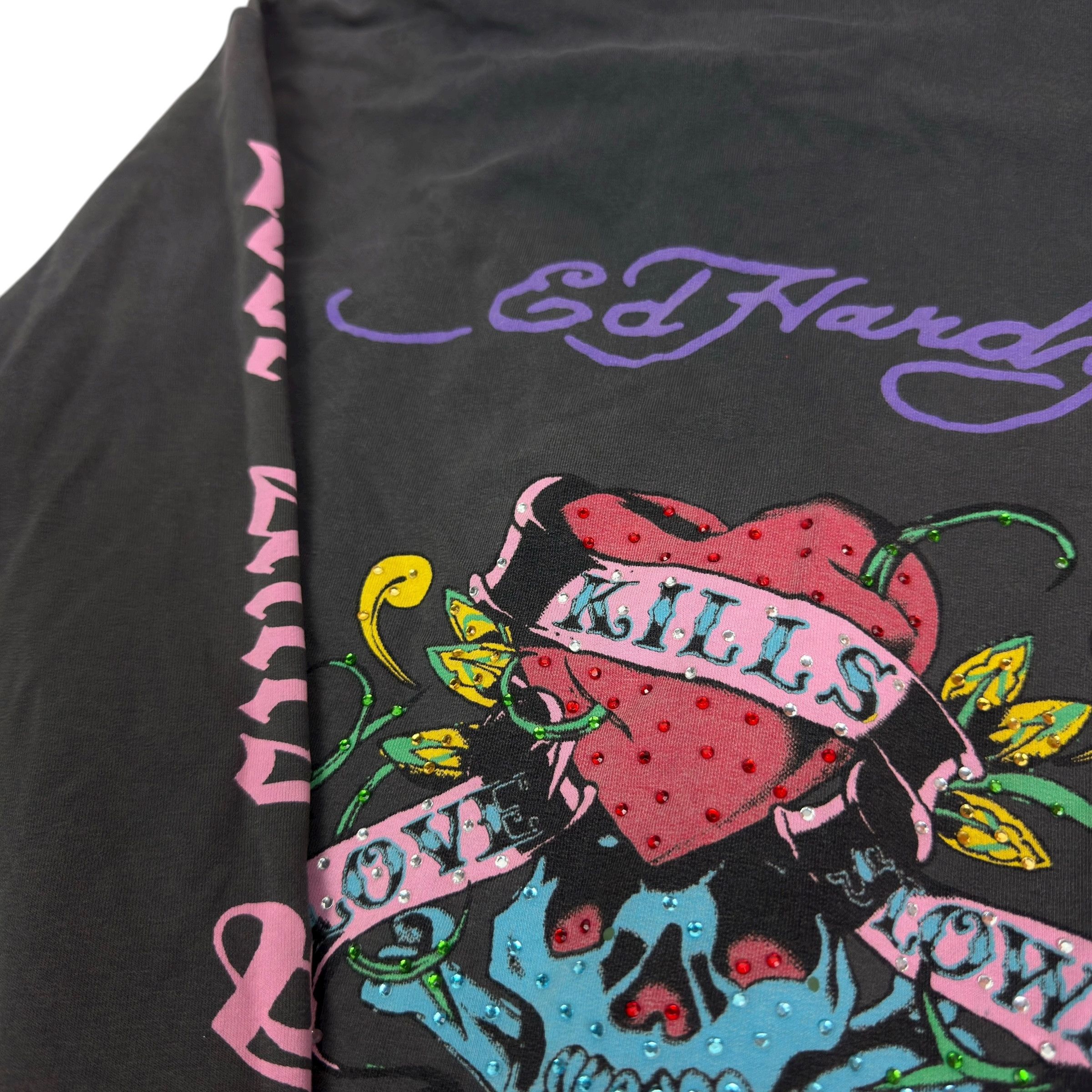 Ed Hardy Ed Hardy Women's Love Kills Slowly Floral Full Zip Hoodie L Size L / US 10 / IT 46 - 5 Thumbnail