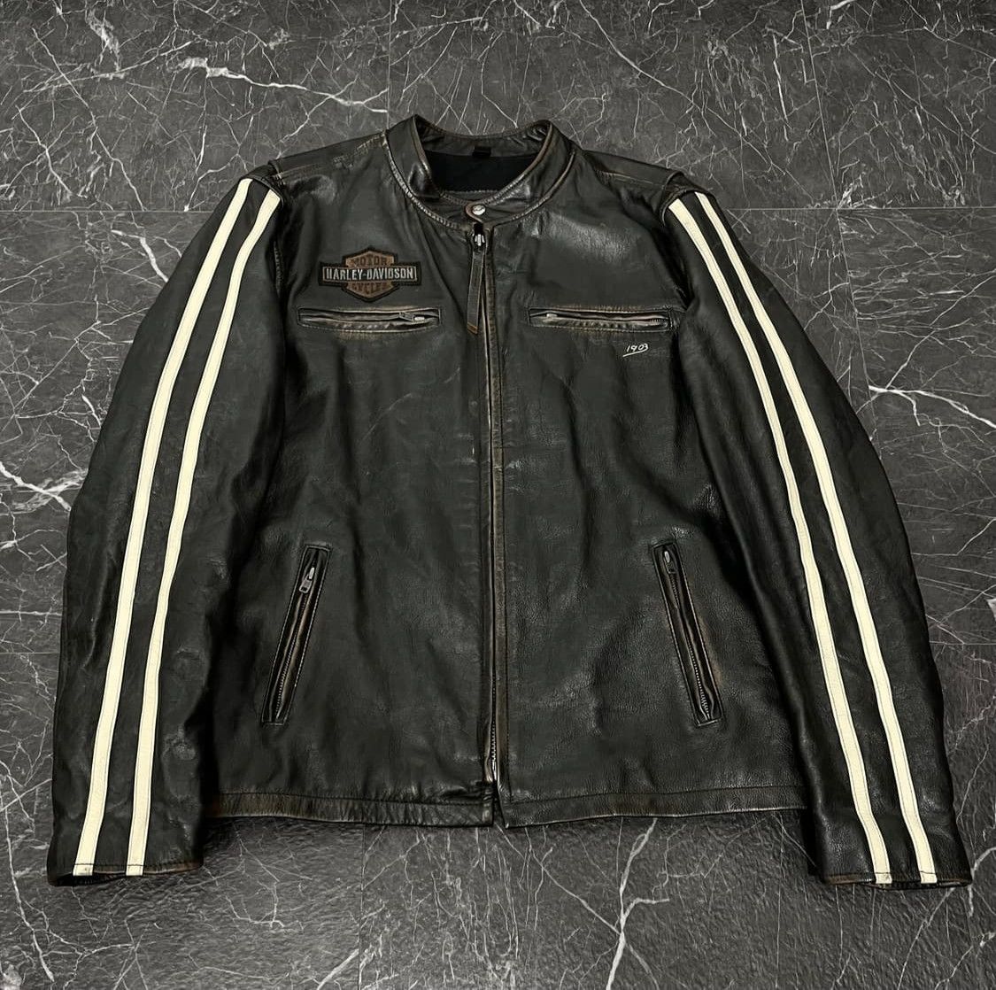 Harley Davidson × Leather Jacket × Vintage 🔥 Vintage Harley Harley Davidson × Leather Jacket × Vintage 🔥 Vintage Harley