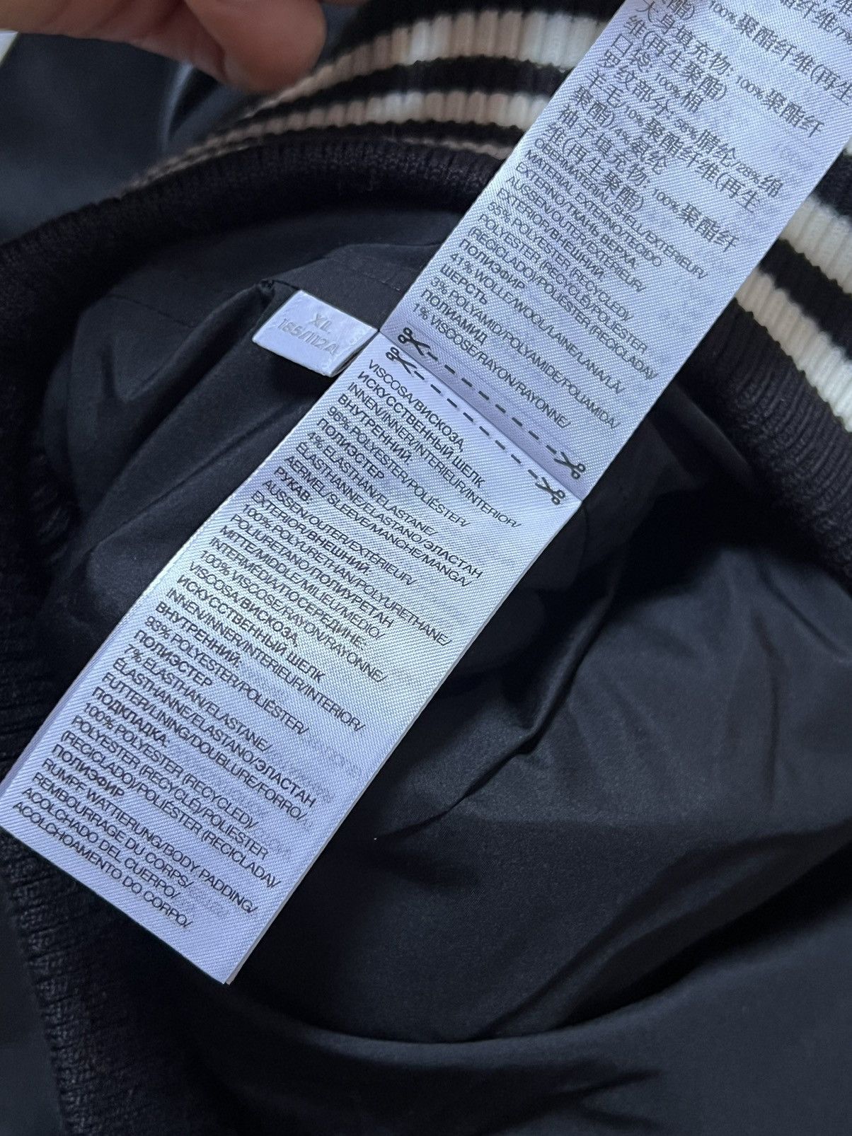 Y-3 Y-3 Club Vegan Leather Wool Bomber Jacket Size US XL / EU 56 / 4 - 11 Thumbnail