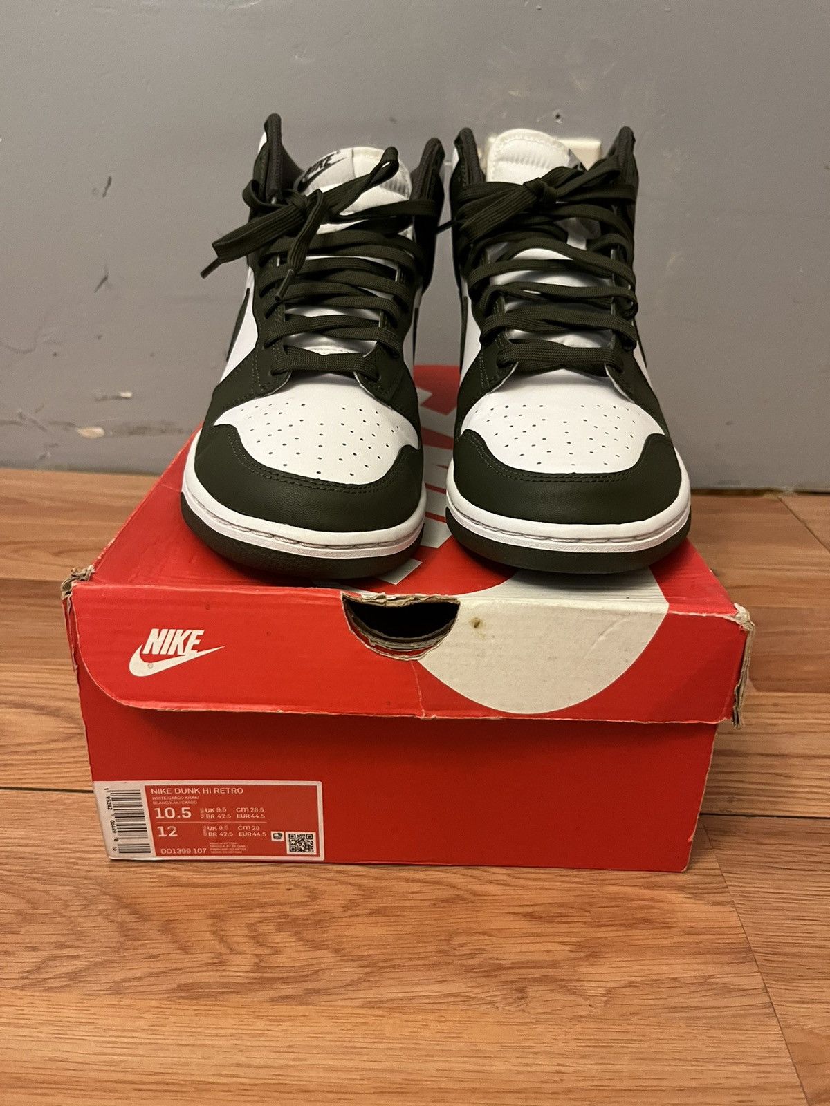 Nike Nike Dunk High Cargo Khaki Size US 10.5 / EU 43-44 - 7 Thumbnail