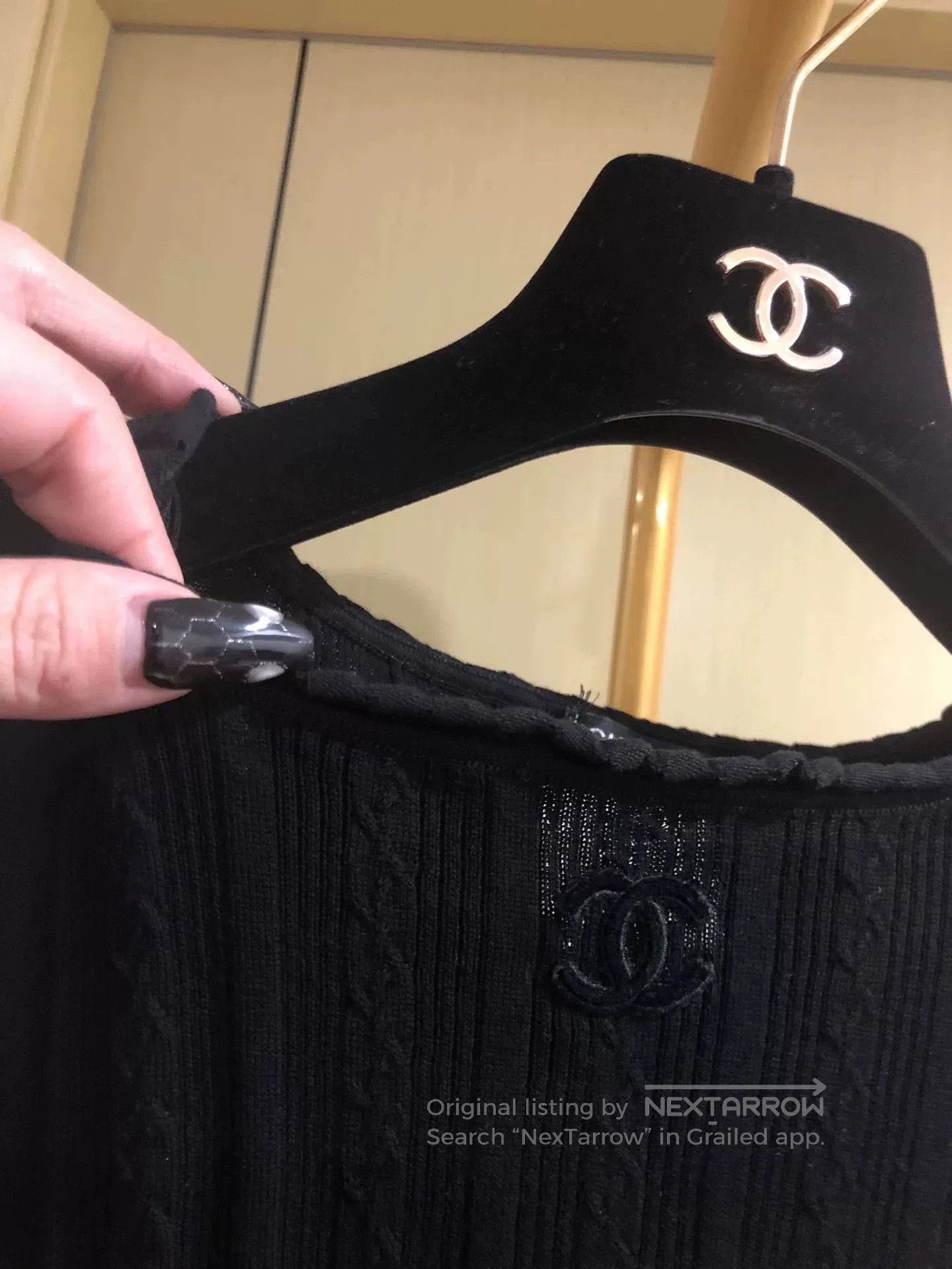 Chanel Chanel Black Sleeveless Knit Tank Top. Size S / US 4 / IT 40 - 3 Thumbnail