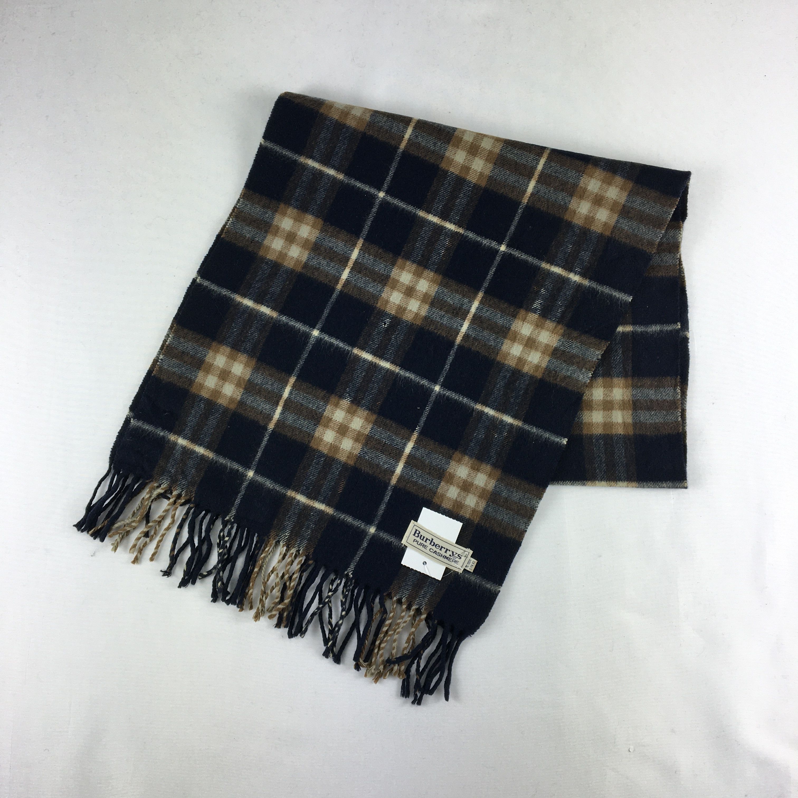 Burberry Vintage Burberry Scarf Muffler Wool Cashmere Scarves Size ONE SIZE - 2 Thumbnail
