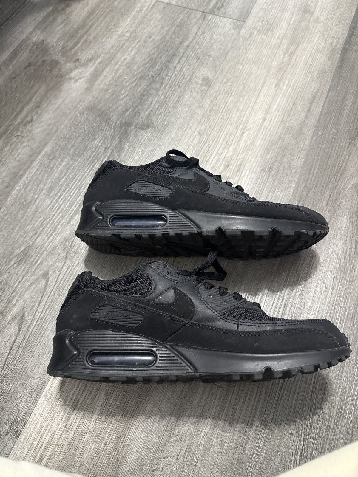 Nike Nike airmax 90 all black Size US 9.5 / EU 42-43 - 3 Thumbnail