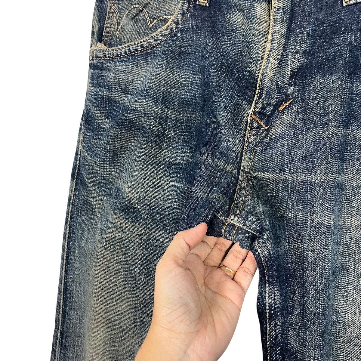 Edwin Vintage Edwin Western Cowboy Distressed Denim Jeans Size US 34 / EU 50 - 15 Thumbnail